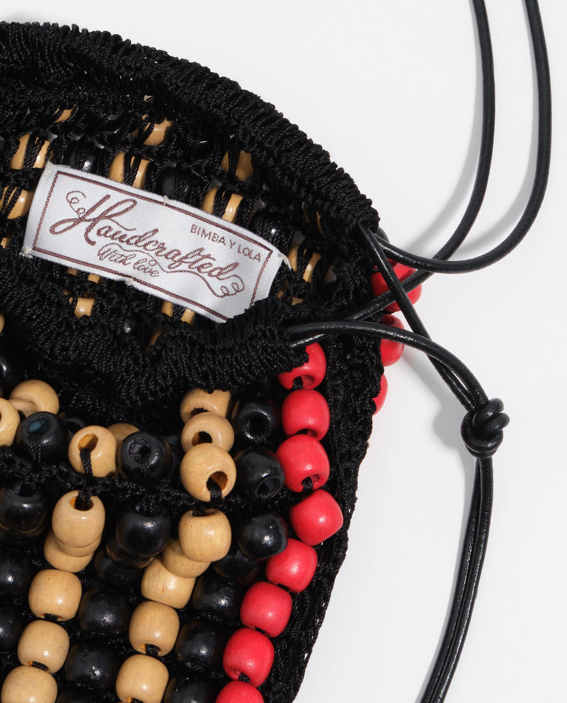 Mala a Tiracolo Mini Crochet Preto-4