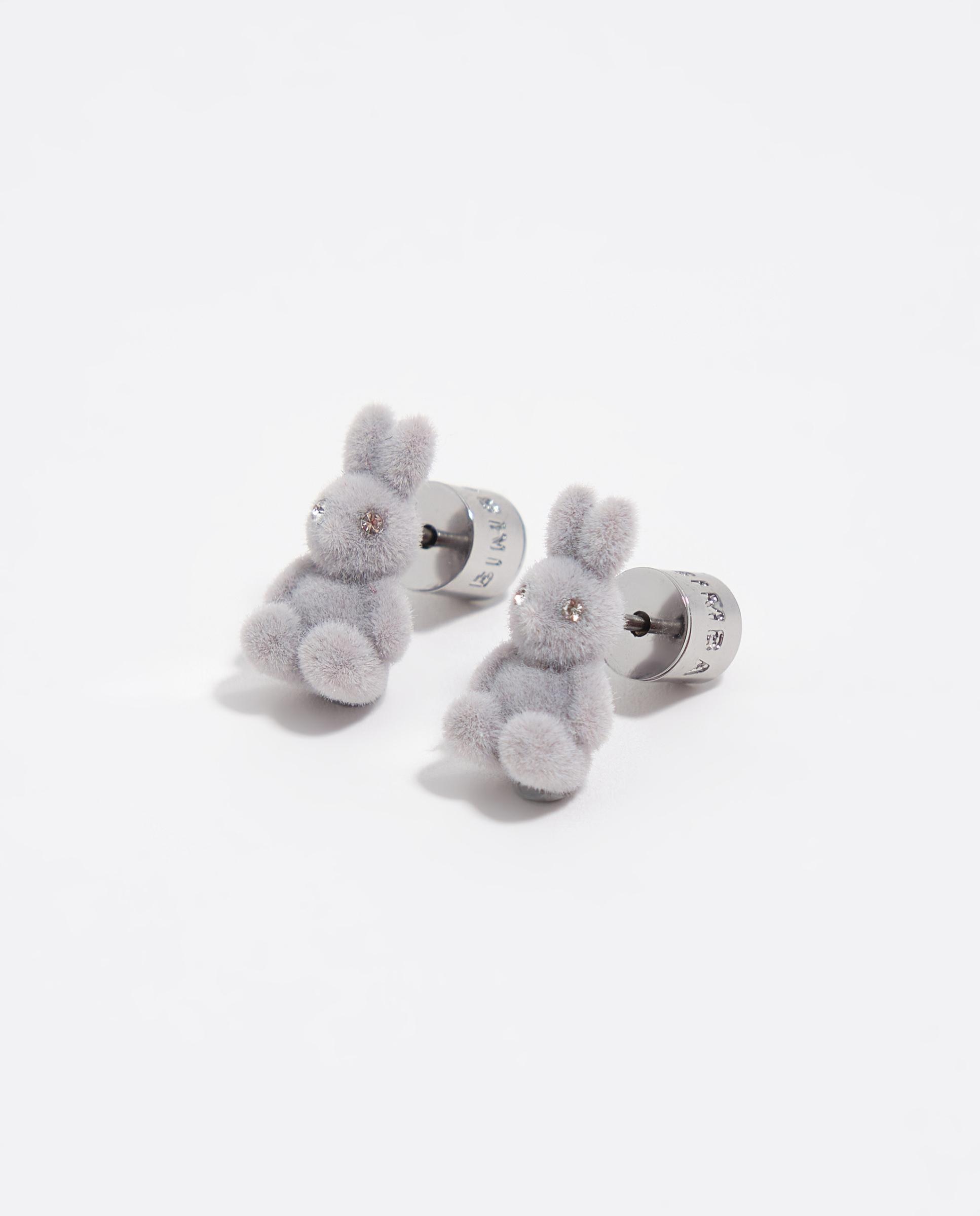 Brincos Ejo Flocado Cinzento Dourado-3