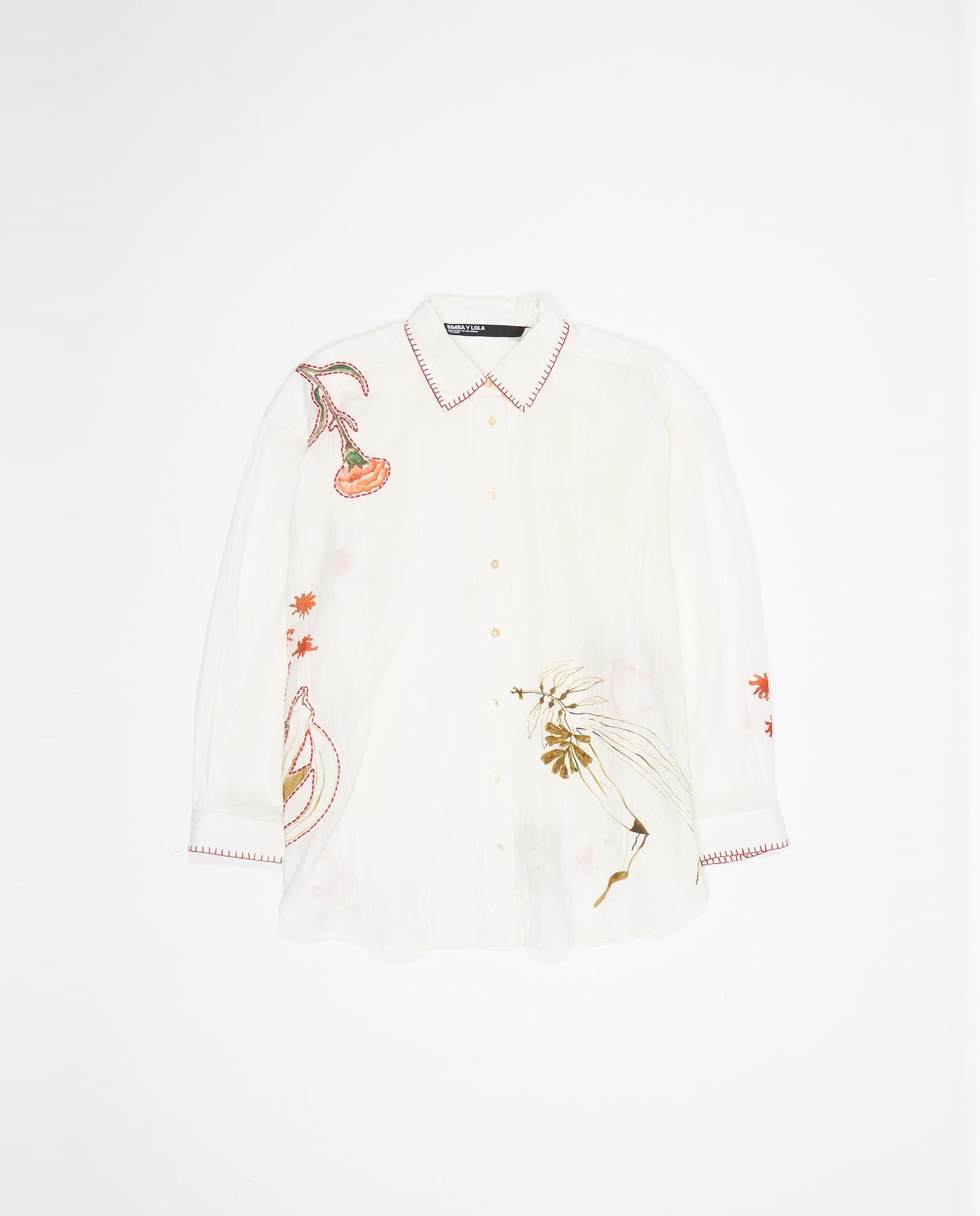 Camisa em Algodão 100% com Estampados Cru-5