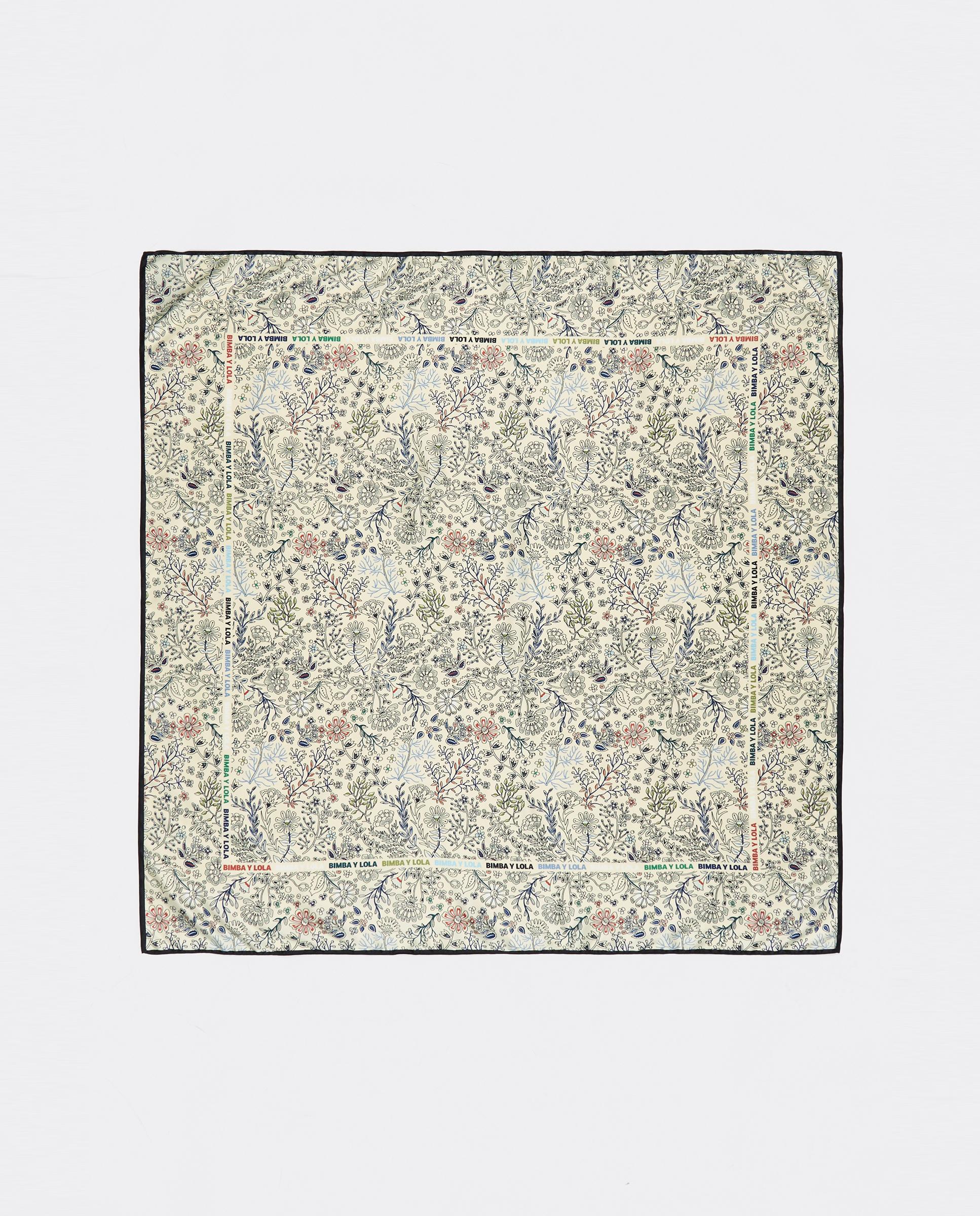 Imagem 0 de Écharpe Quadrada de Vegetação e Moldura com Logos