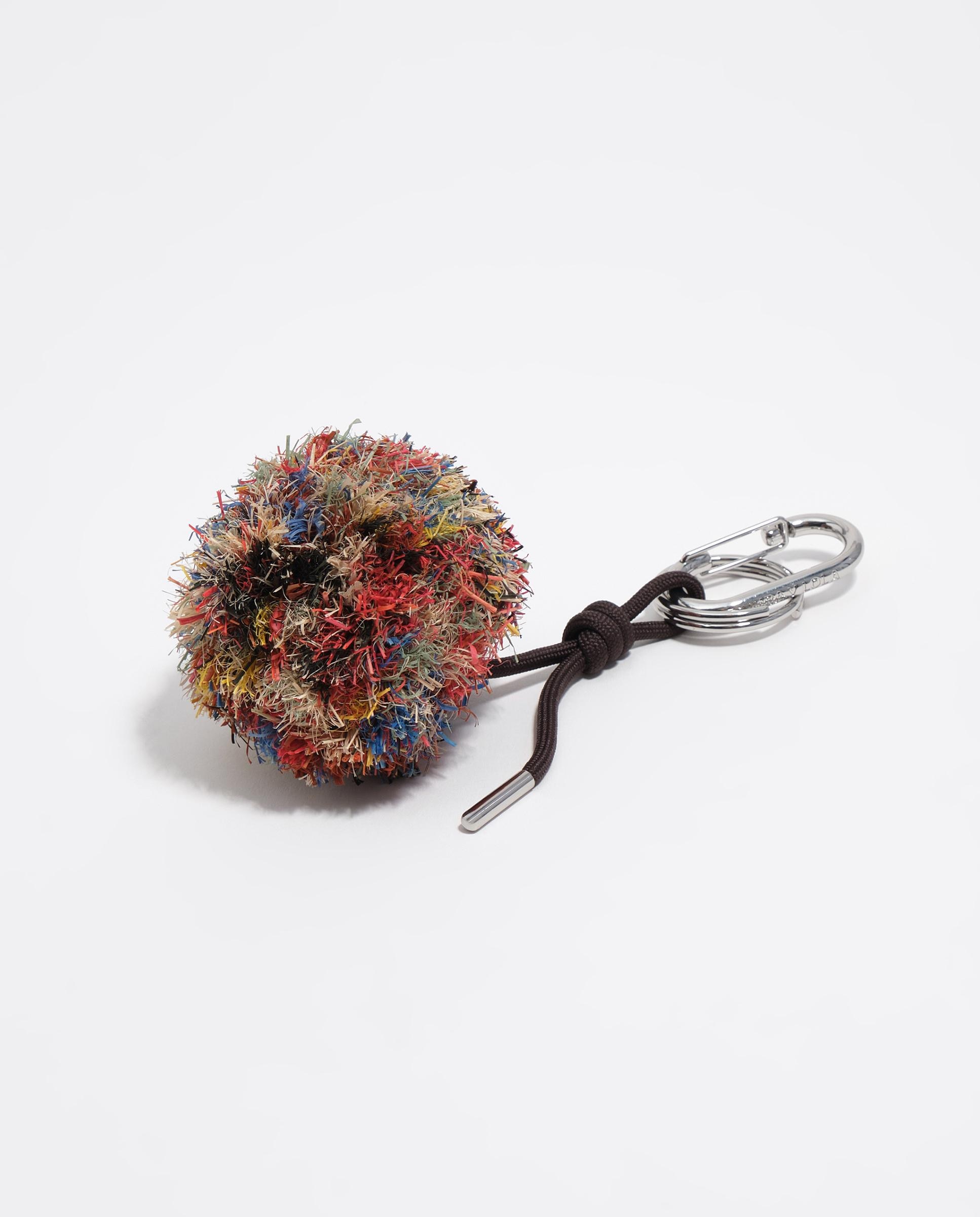 Porta-chaves Pom-pom de Ráfia Multicolor Multicolor-2
