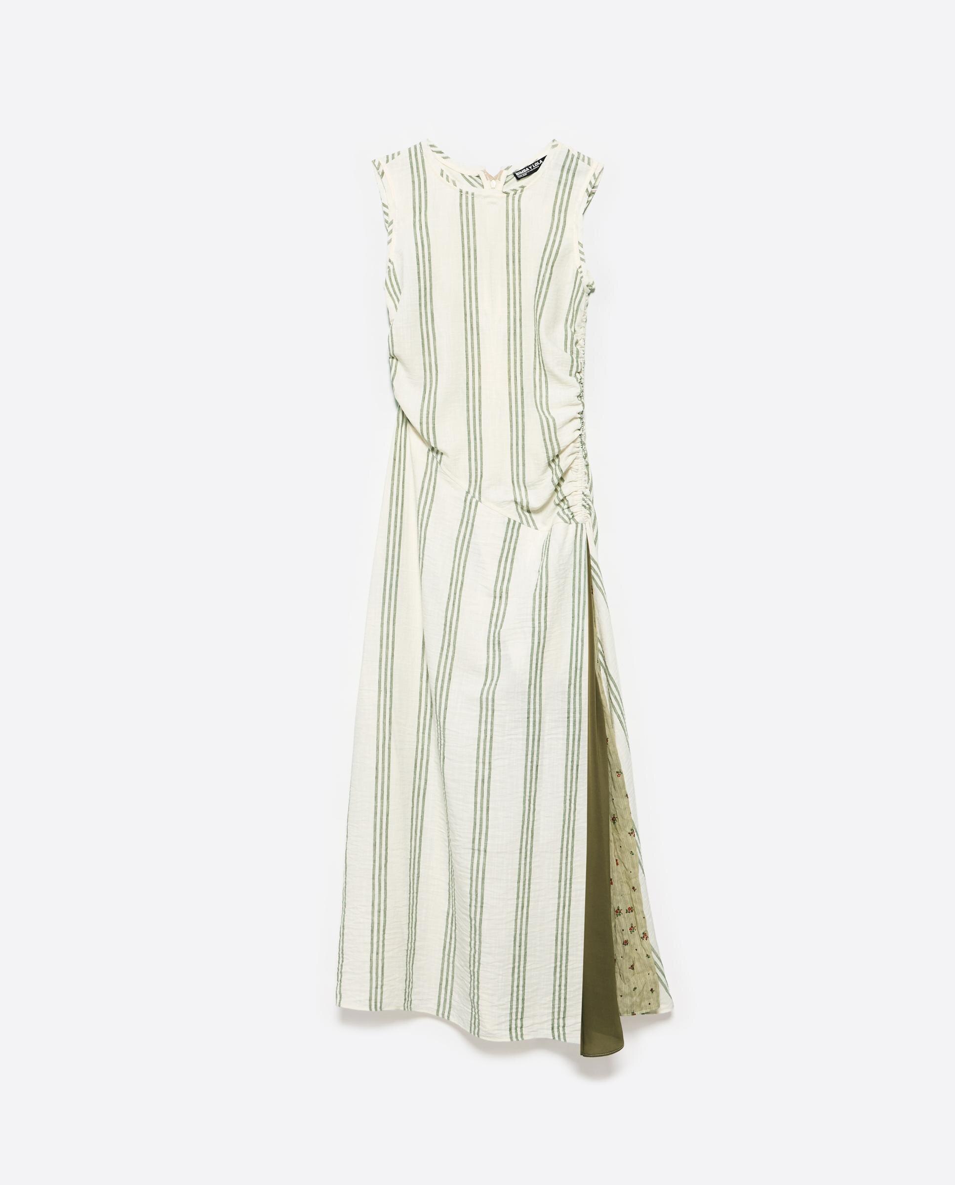 Vestido Midi com Sisas Verde-6