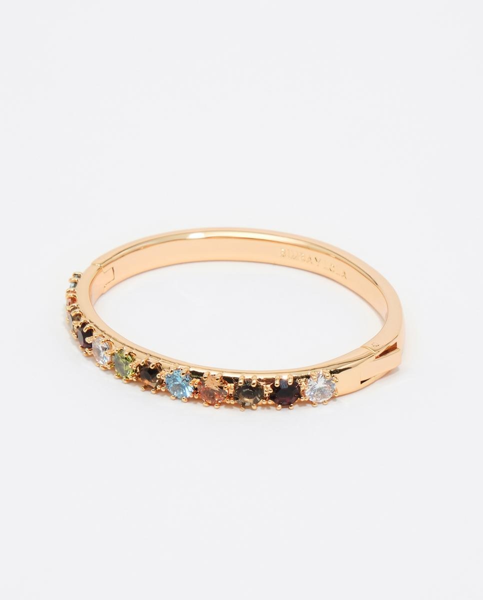 Imagem 0 de Pulseira Rígida com Cristais Multicolor