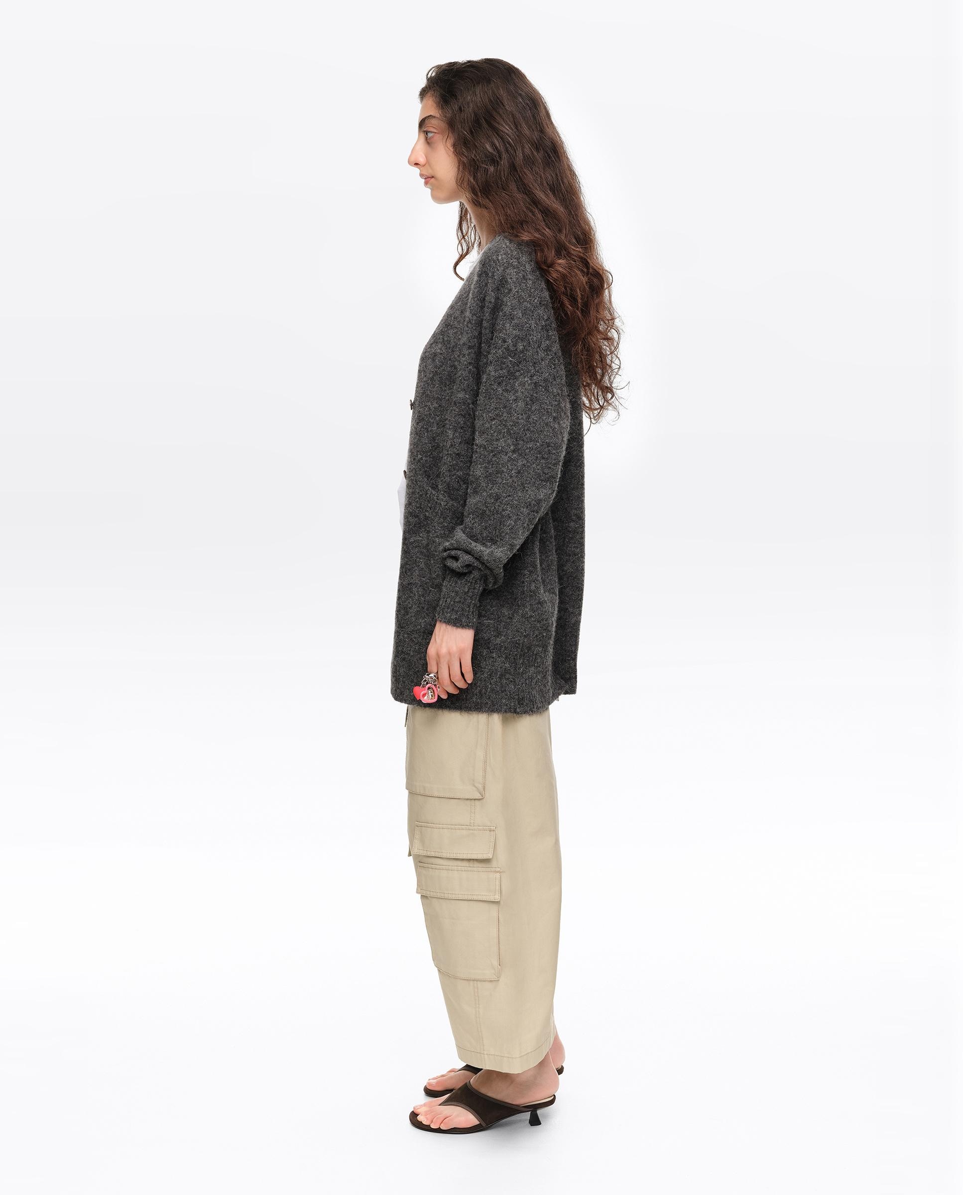 Cardigan Comprido Alpaca Cinzento-escuro-3