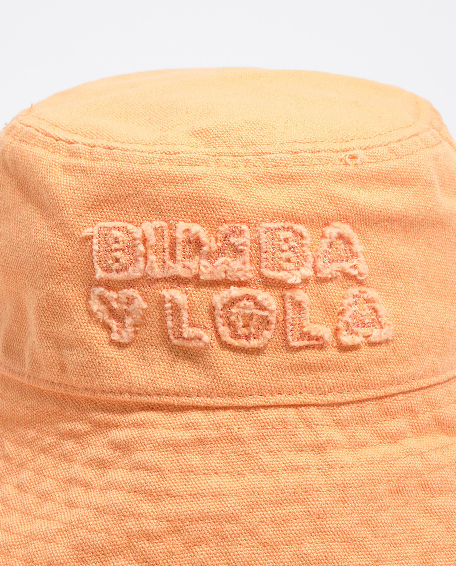 Chapéu Canvas de Algodão com Logo Bordado Laranja-2