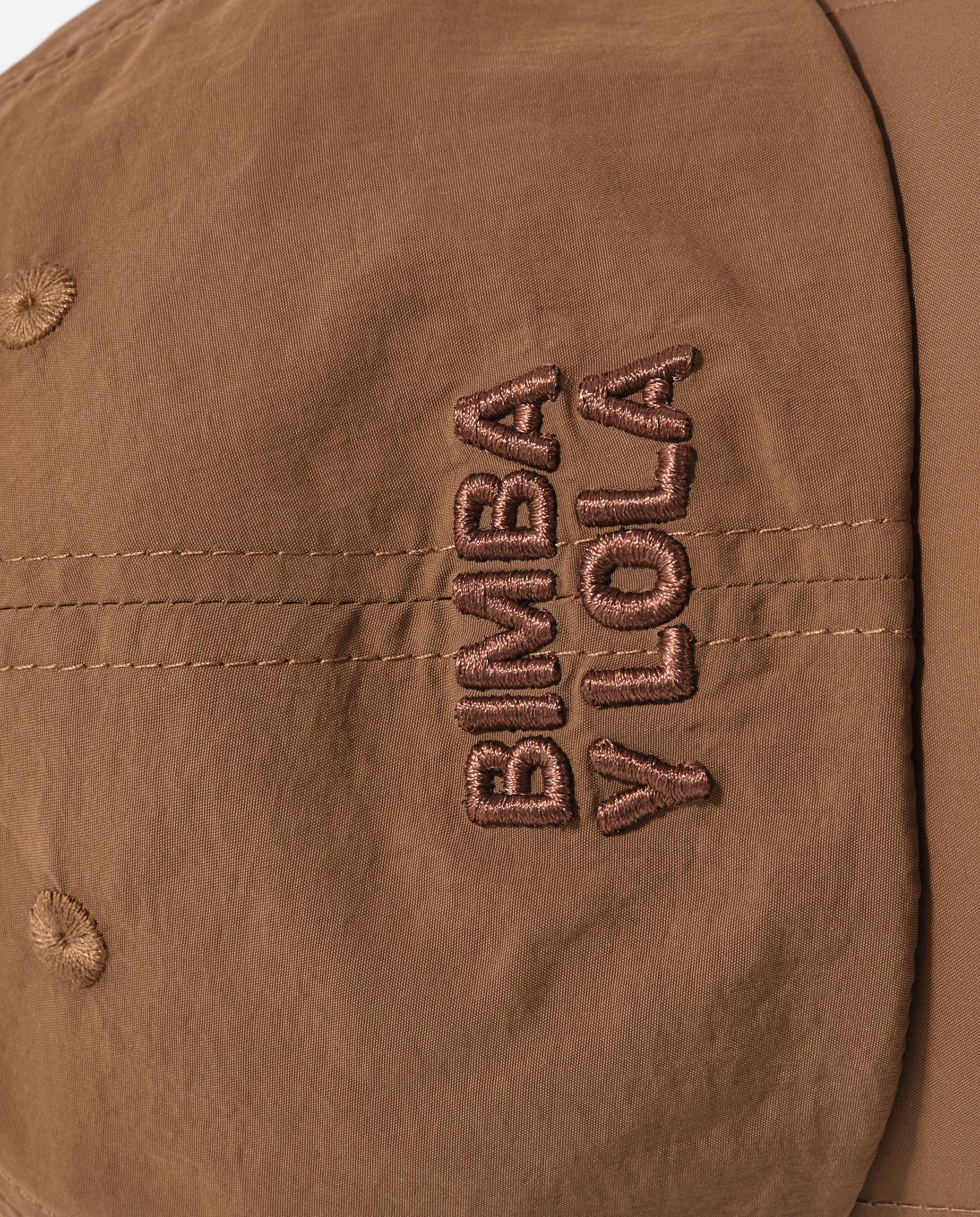 Boné com Logo Bordado de Poliamida Camel-2