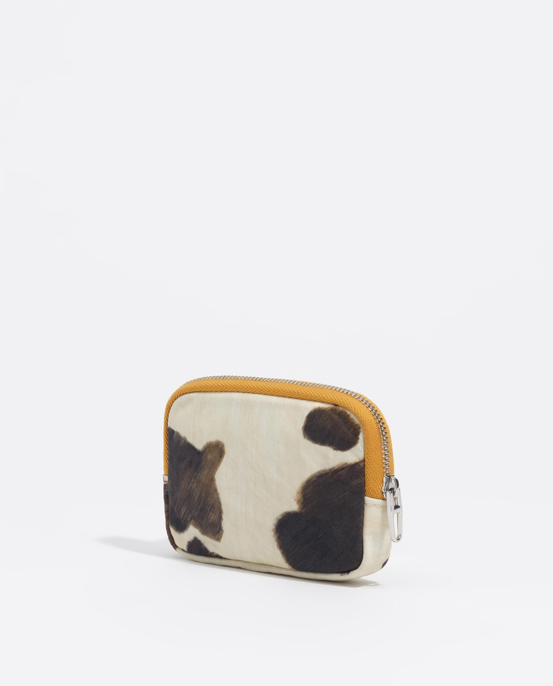 Porta-moedas em Nylon Pony Branco-5