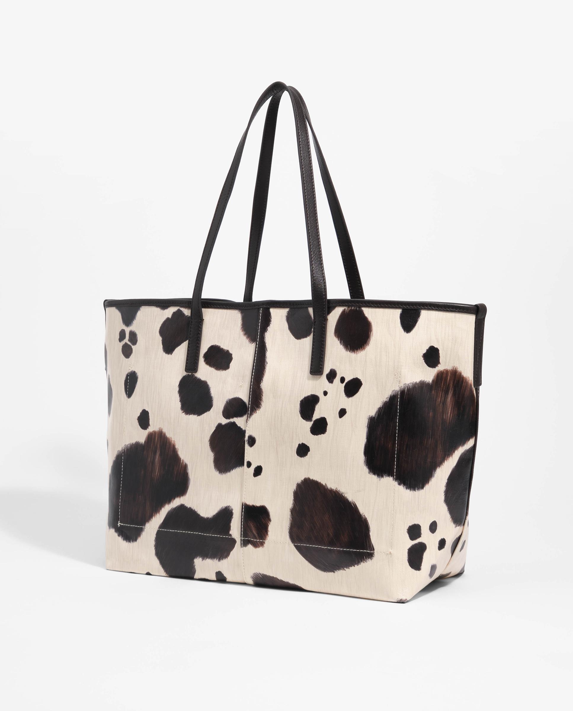 Mala de Ombro Shopper Grande Pony Branco-5
