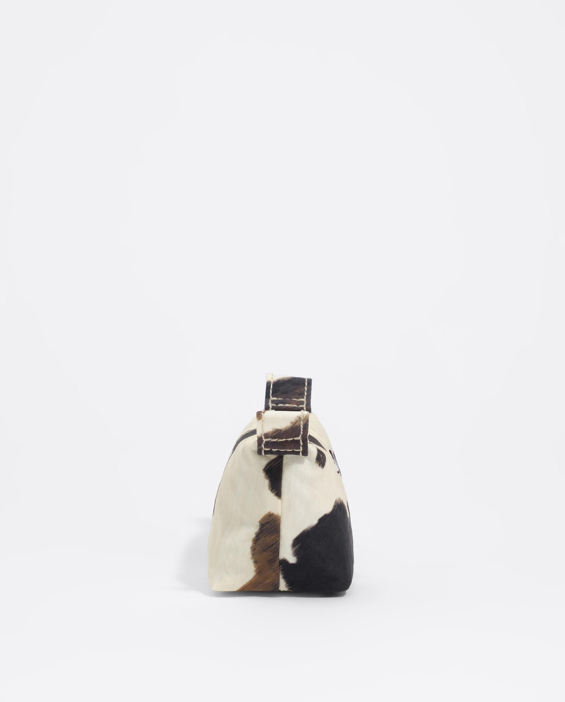 Porta-moedas Trapézio Nylon Pony Branco-3