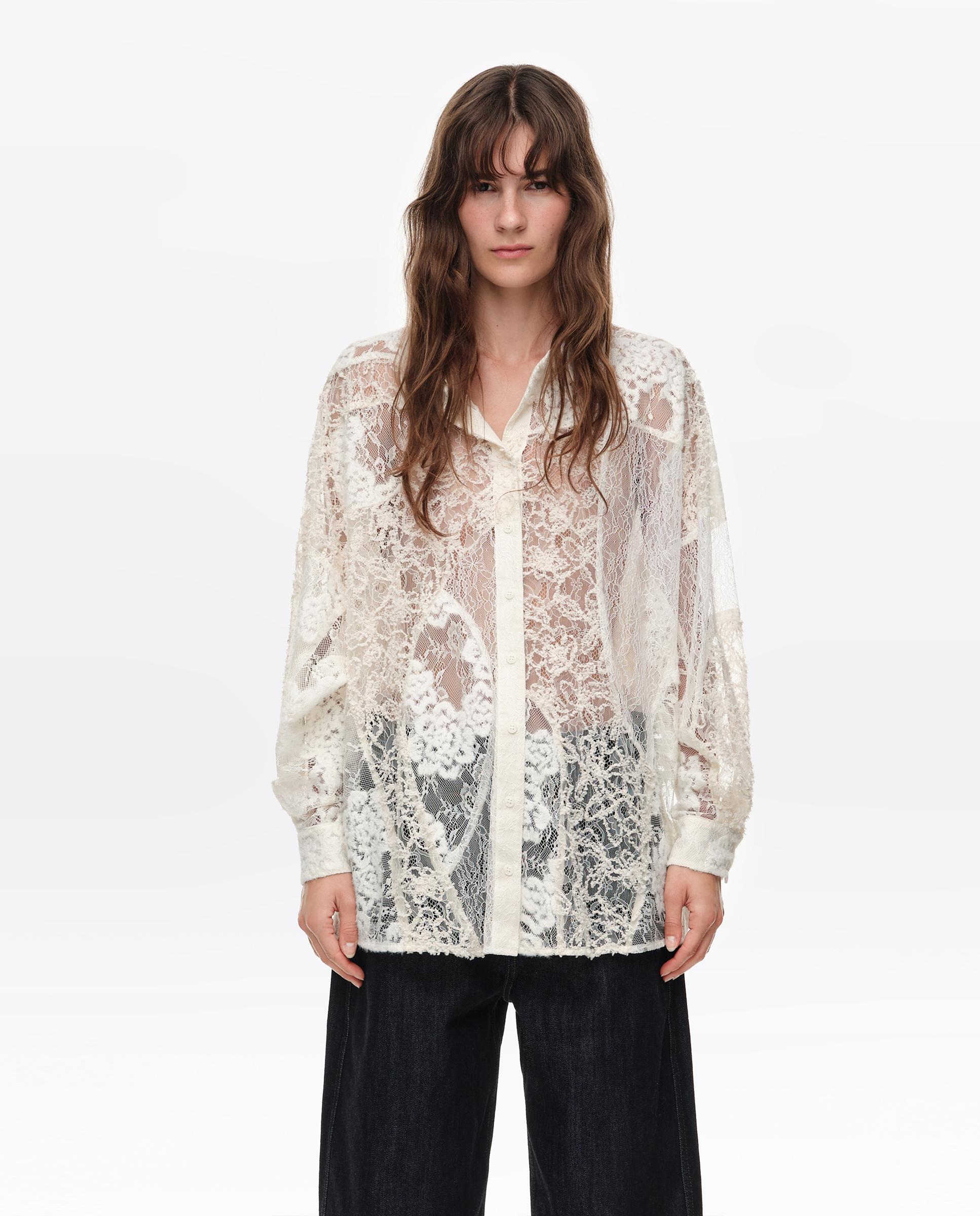 Imagem 0 de Camisa Oversize Patchwork Rendas