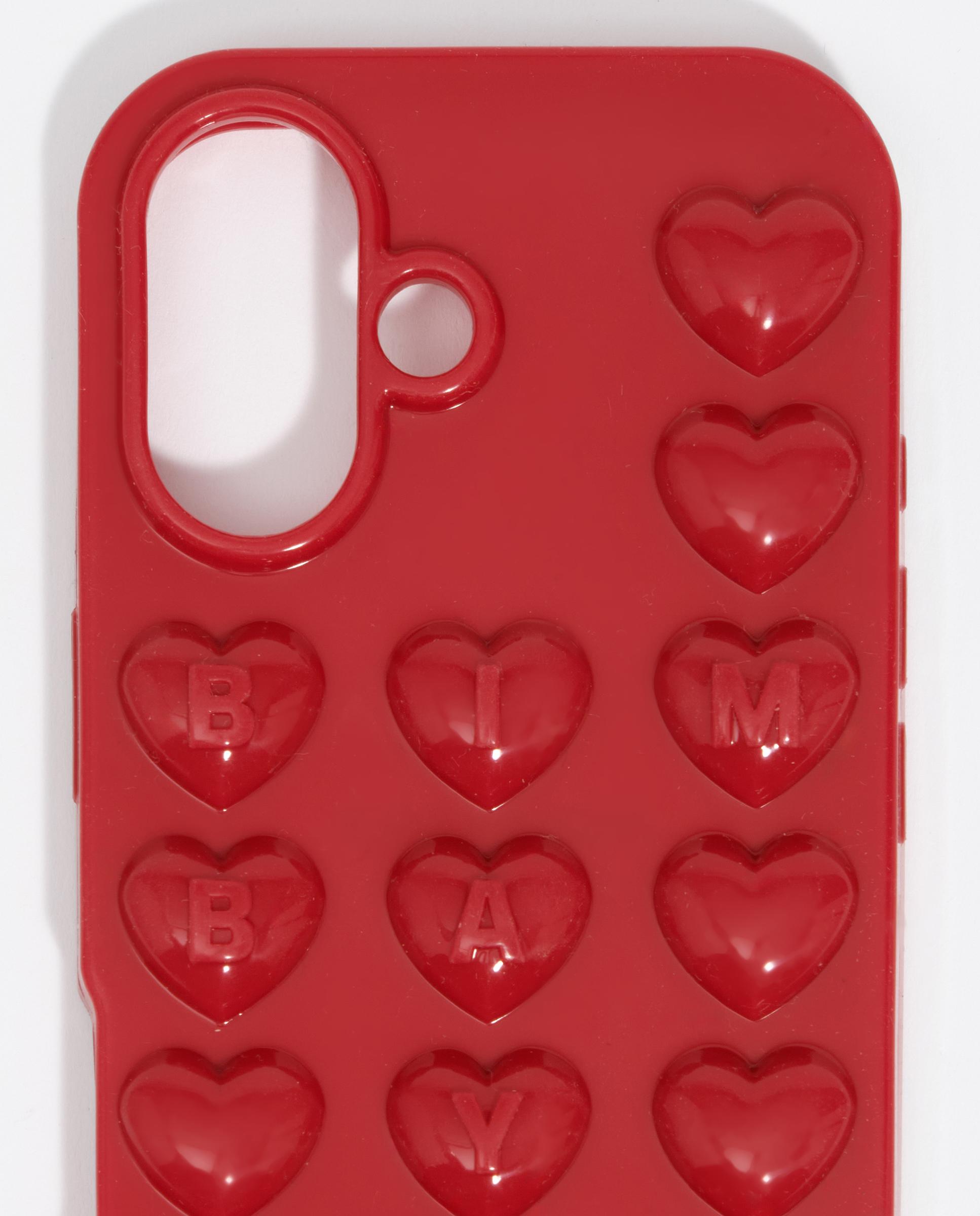 Capa de Silicone para Iphone 16 Brilhante Vermelho-2