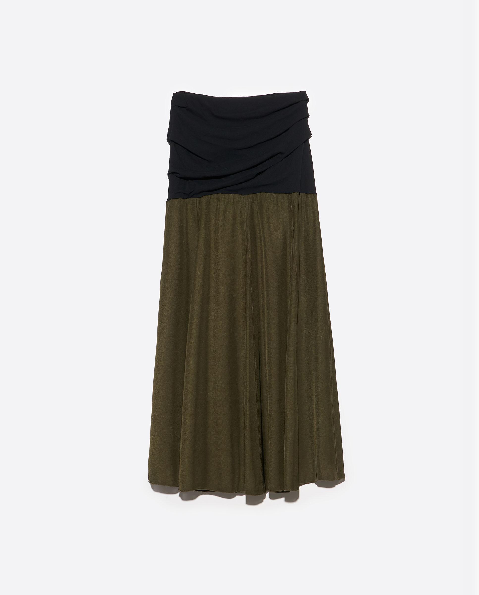 Saia Bimaterial Franzida Linha a Preto-5