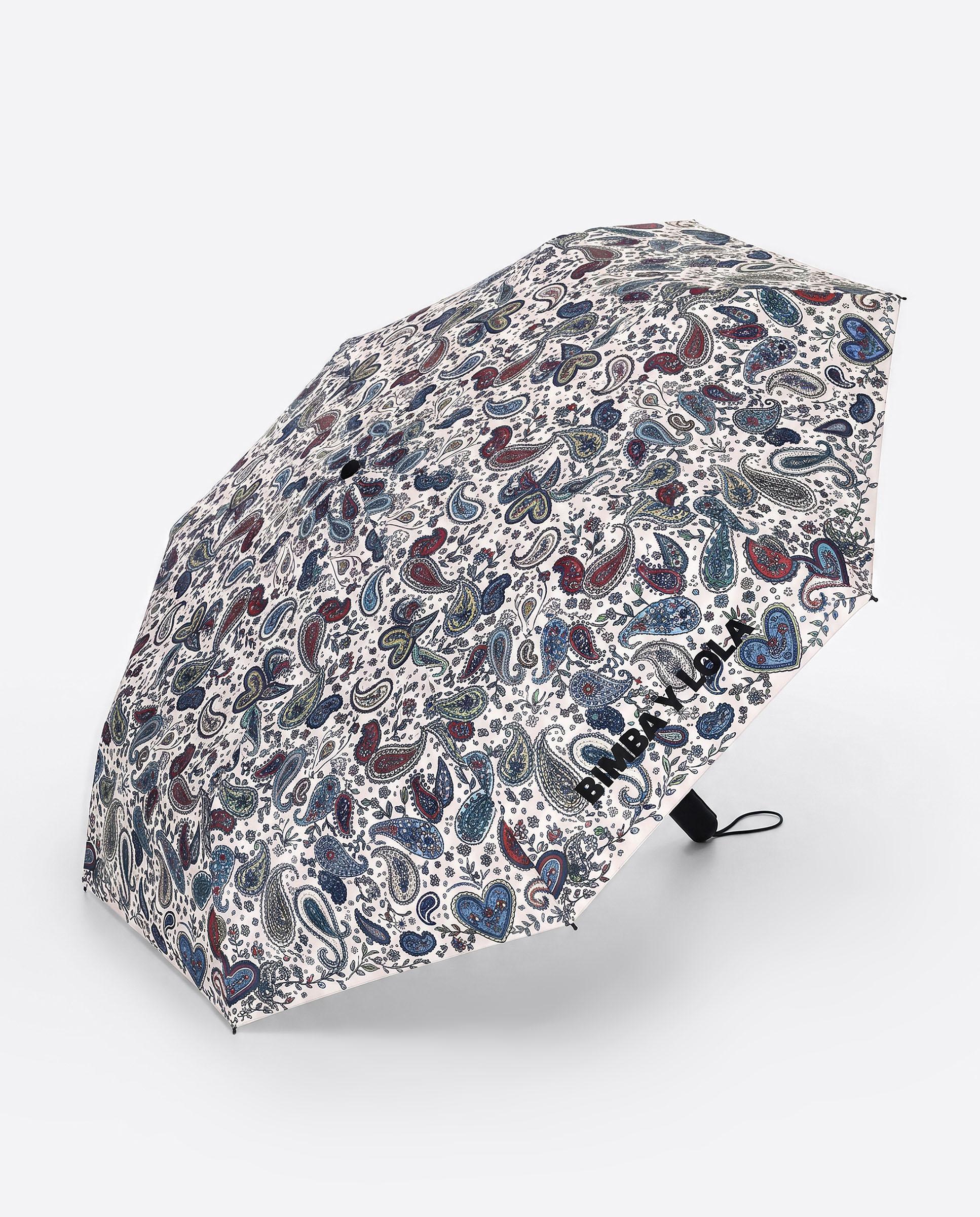 Guarda-chuva Paisley com Logo Marfim-4