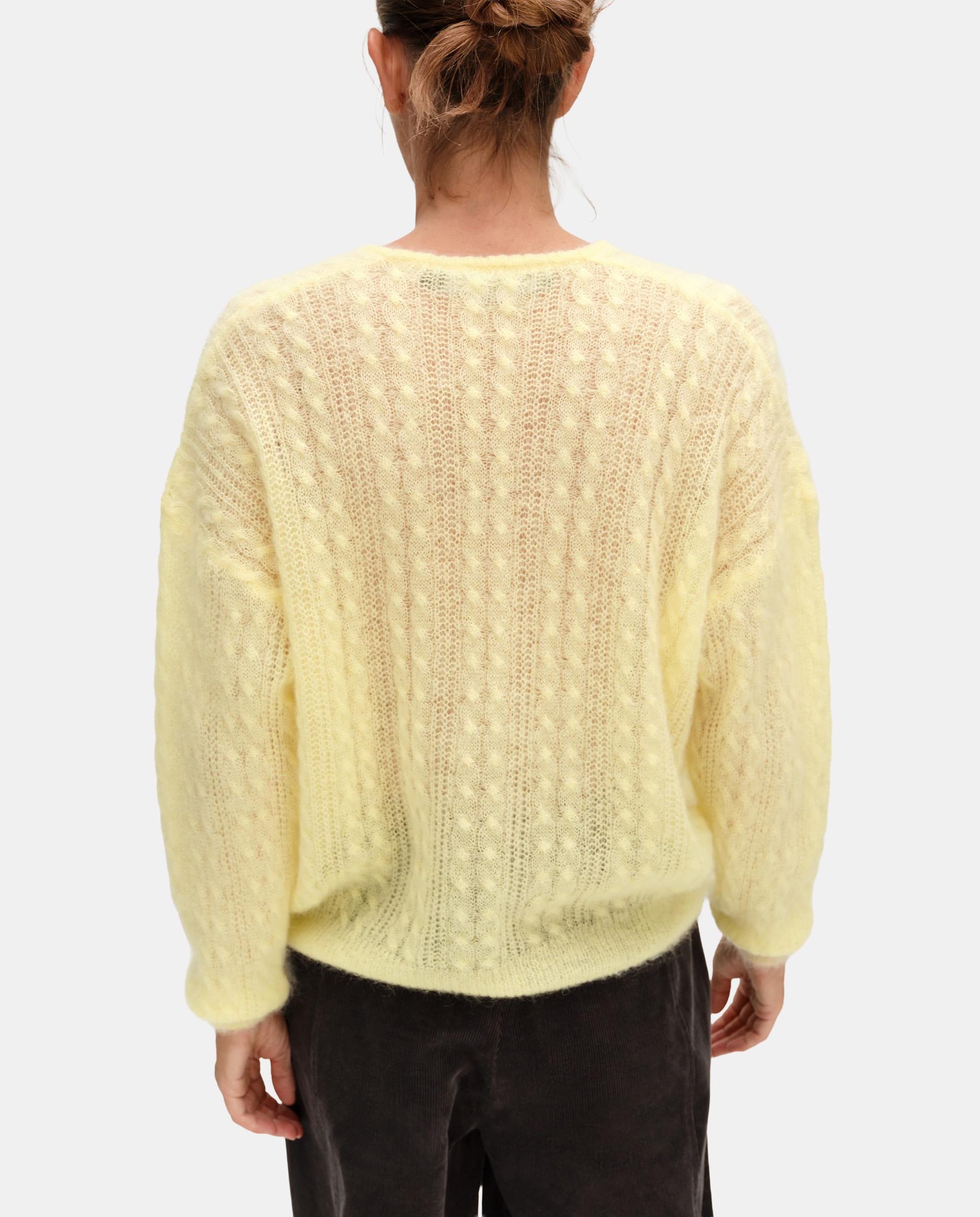Camisola Mohair Boxy Amarelo-4