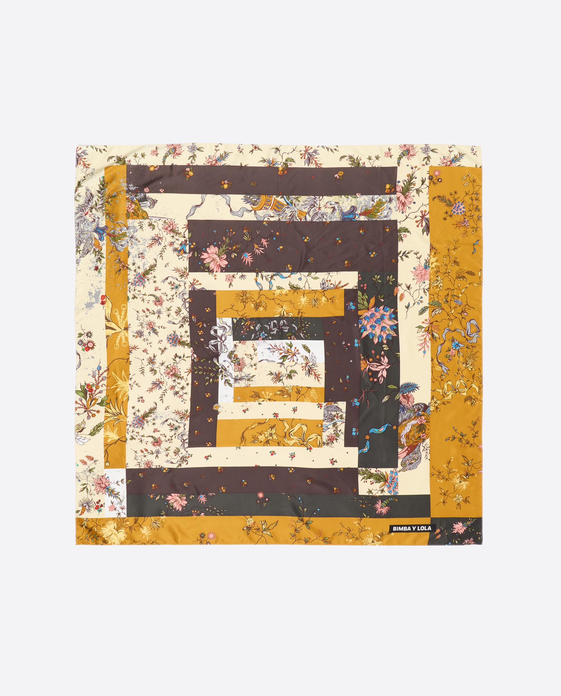 Imagem 0 de Lenço 100*100 Patchwork Romantic Flowers