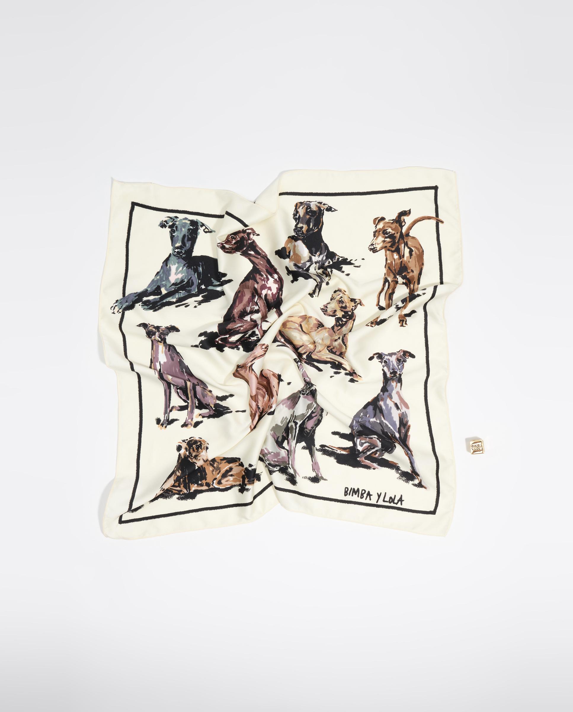 Écharpe Charm Galgos Branco-marfim-4