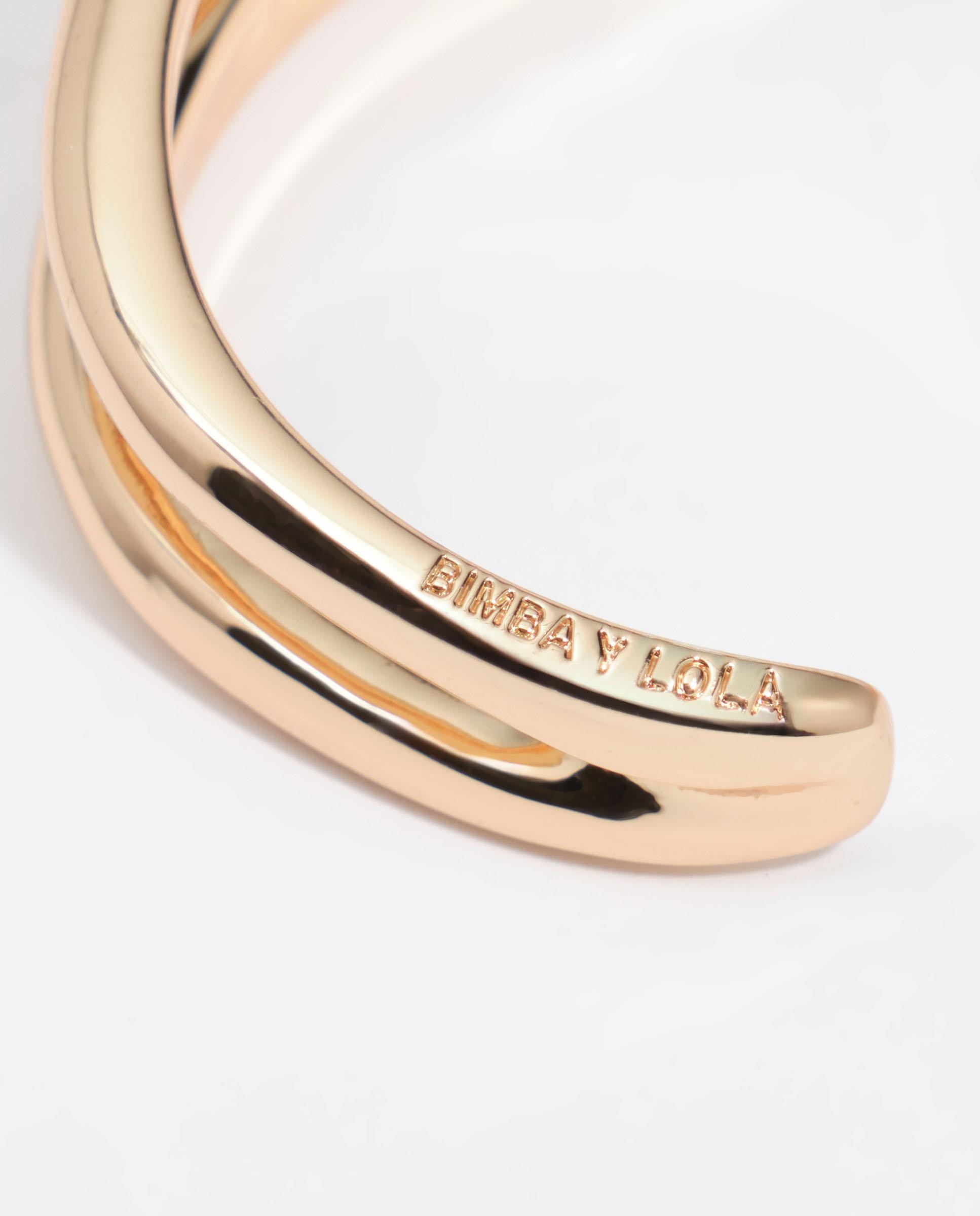 Pulseira Dupla Rígida Dourado-4