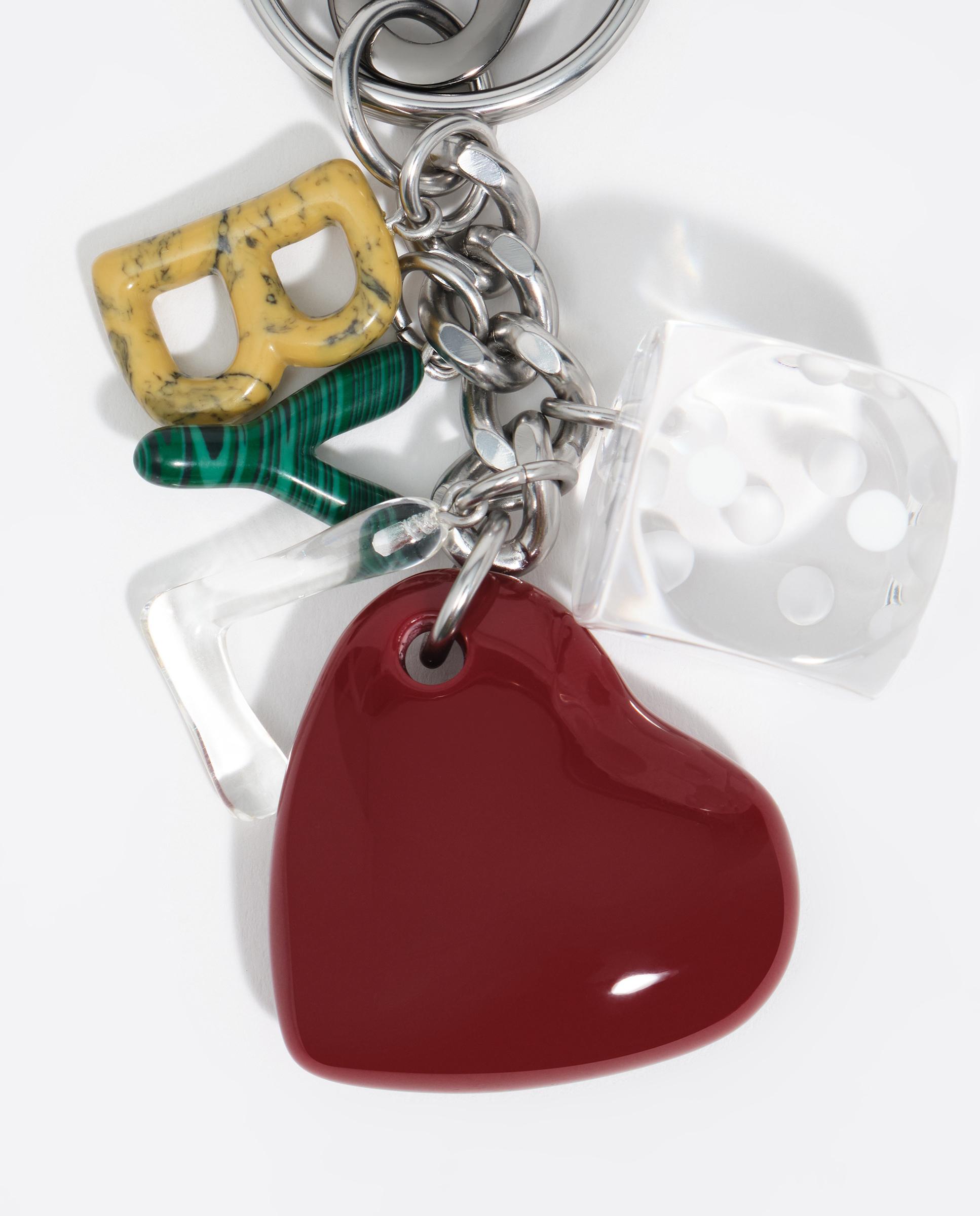 Porta-chaves com Logo de Resina Bordeaux-3