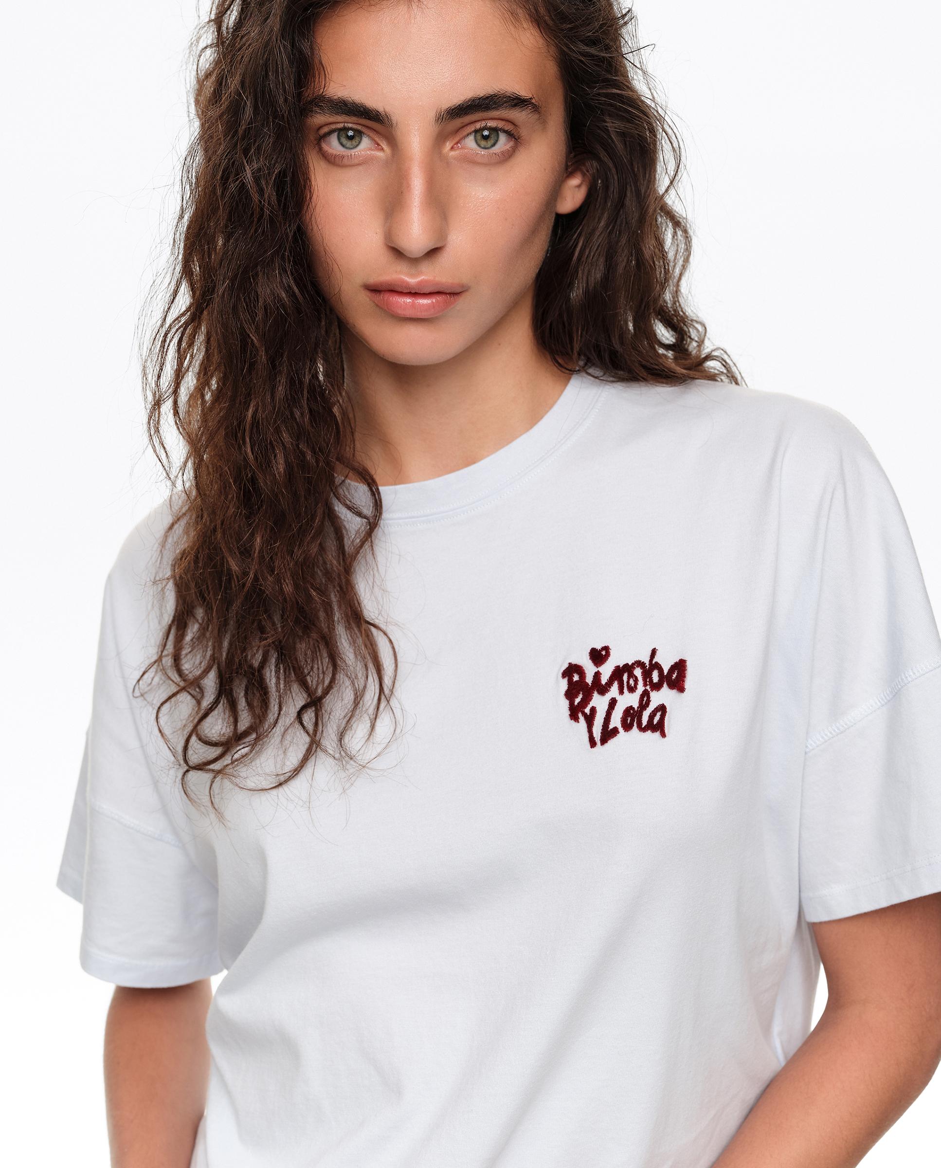 T-shirt Boxy Algodão Azul-claro-2