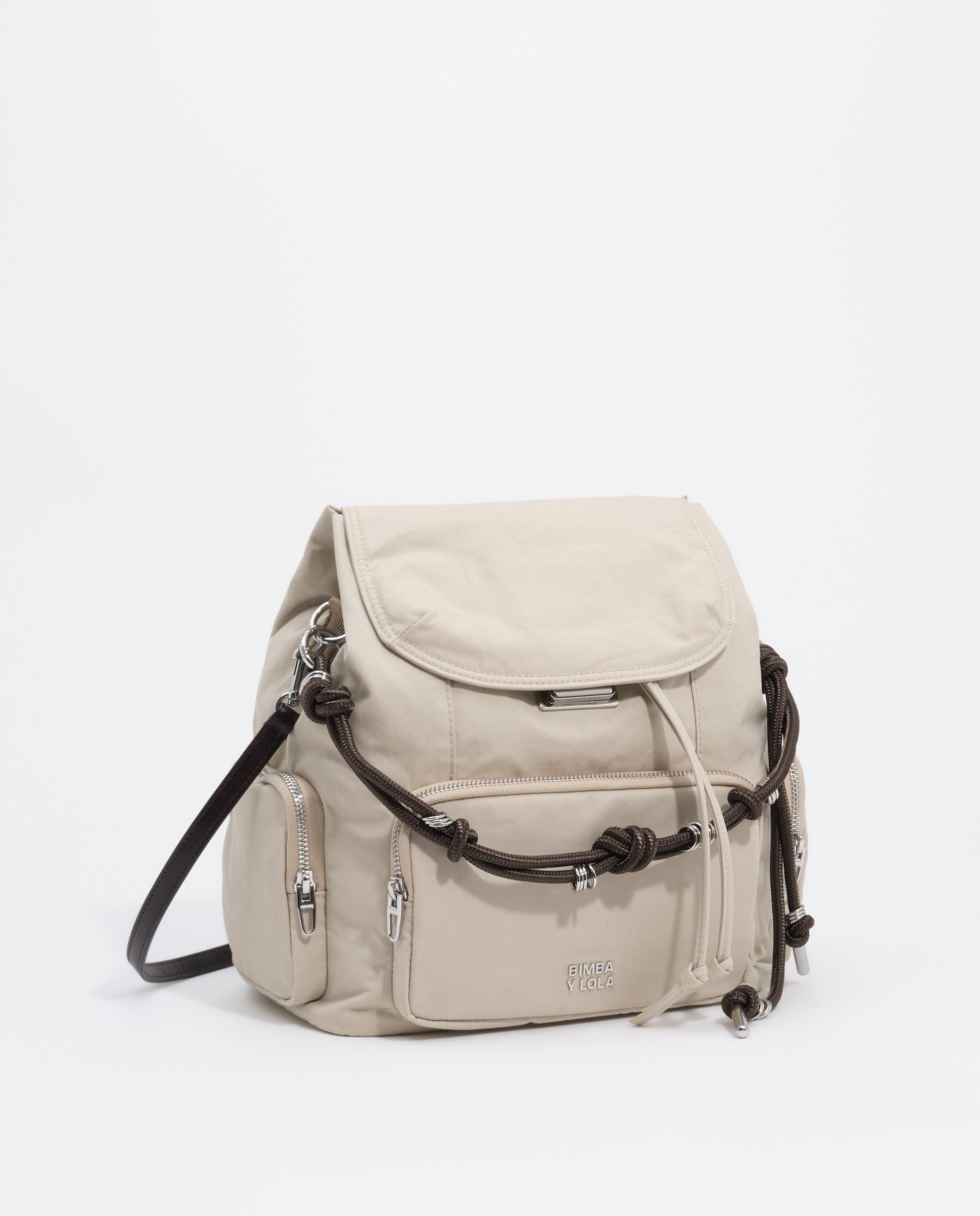 Mochila Pocket Grande Algodão Cinzento-2