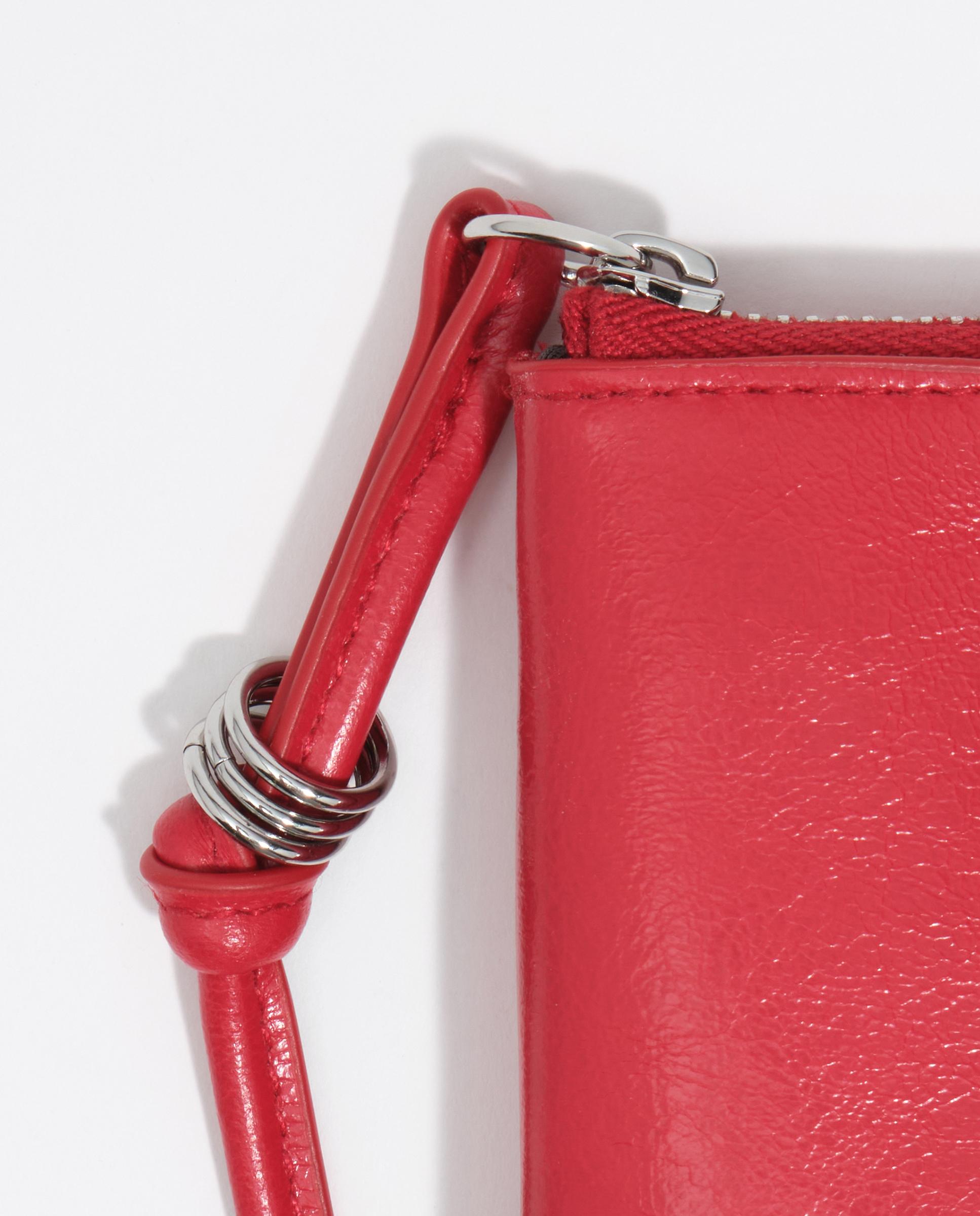 Porta-moedas Grande de Pele Vermelho-2