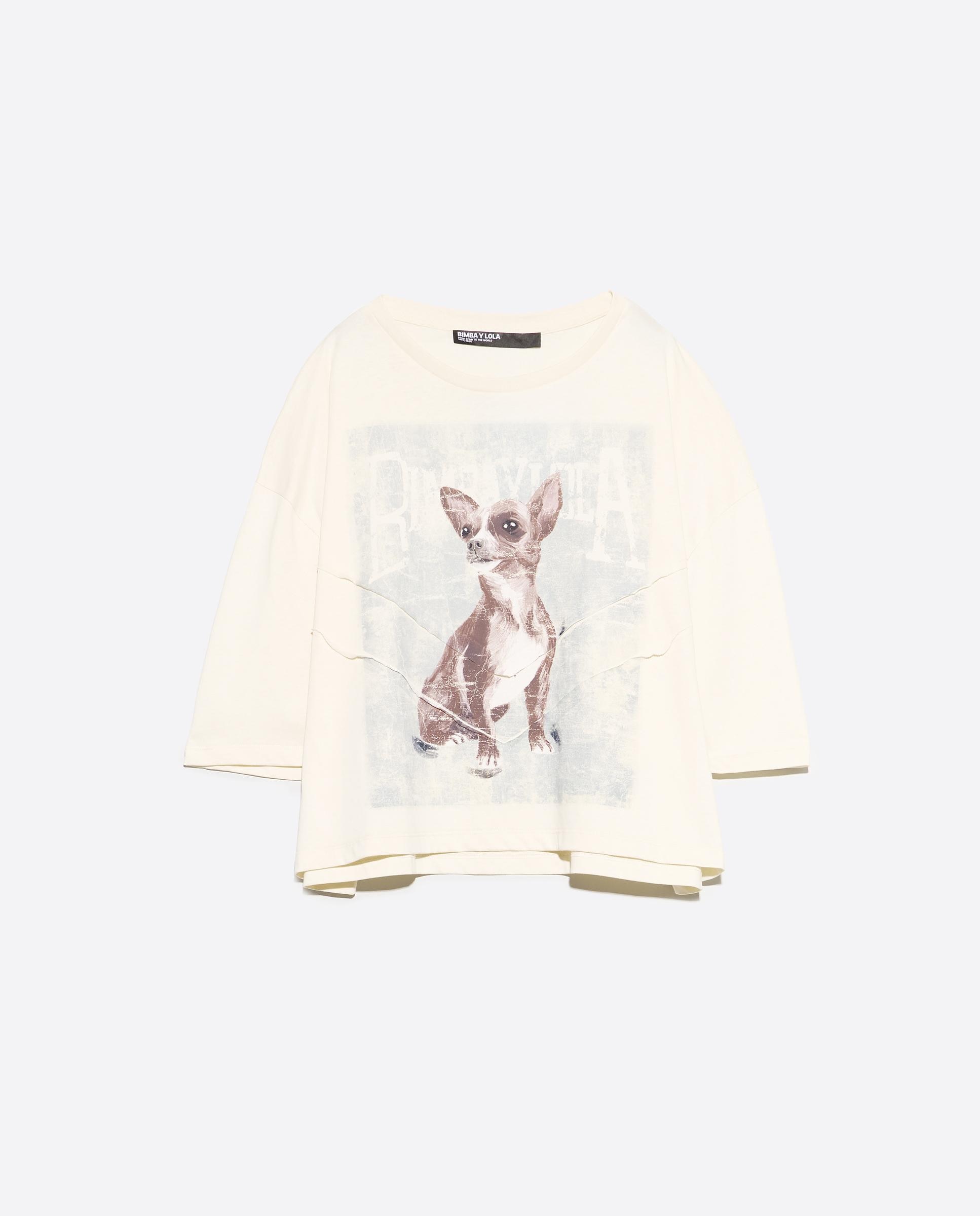 T-shirt Boxy Chihuahua Camel-4