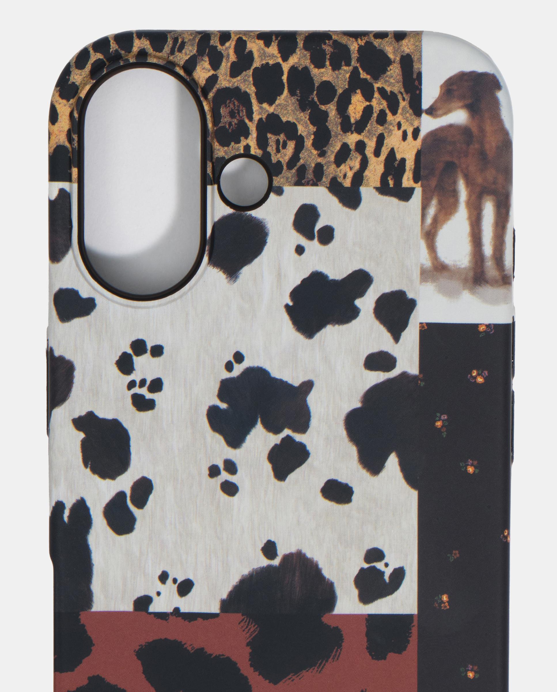 Capa Rígida Iphone 17 Patchwork Pony Castanho-2