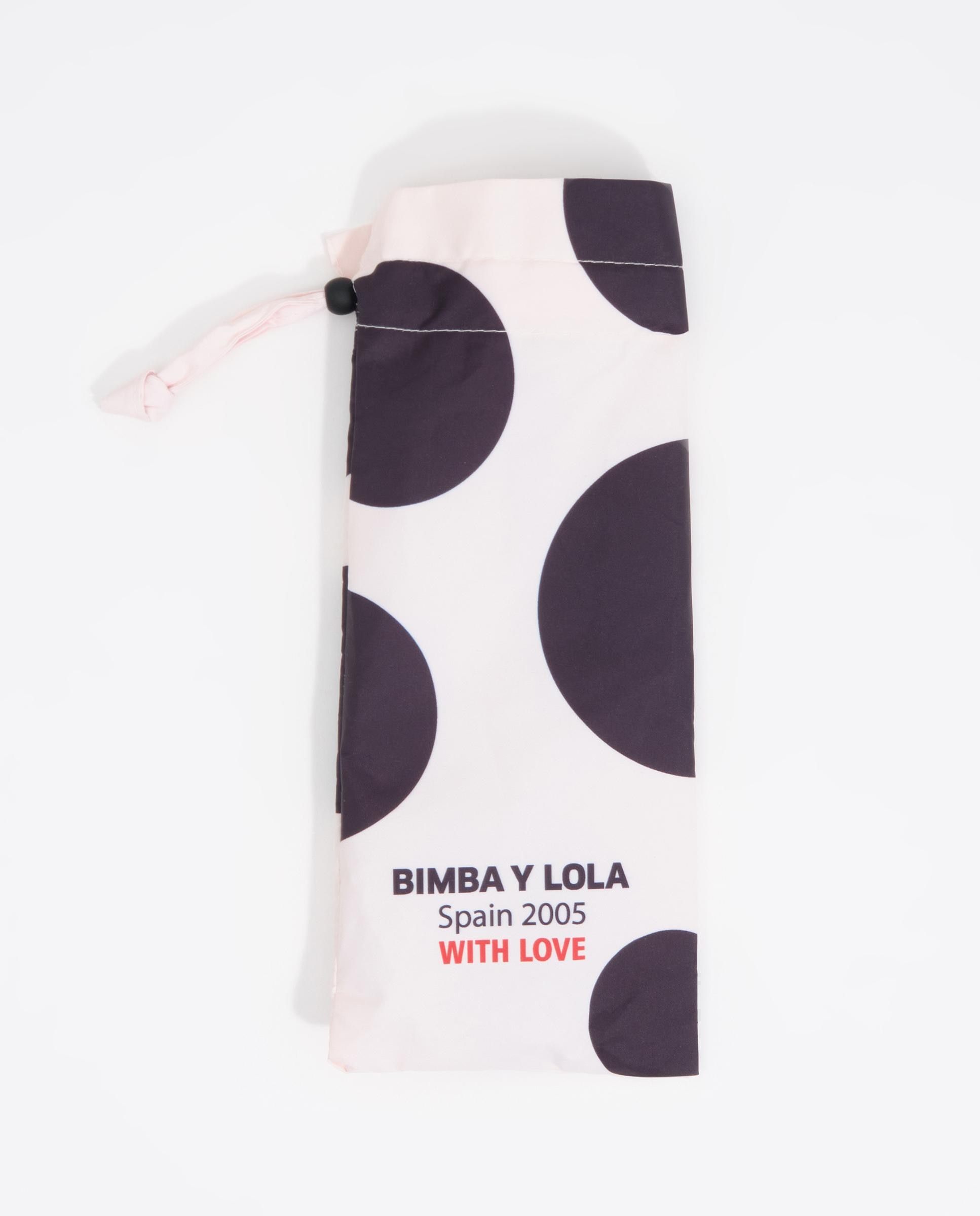 Guarda-chuva Estampado Bolinhas Marfim-3