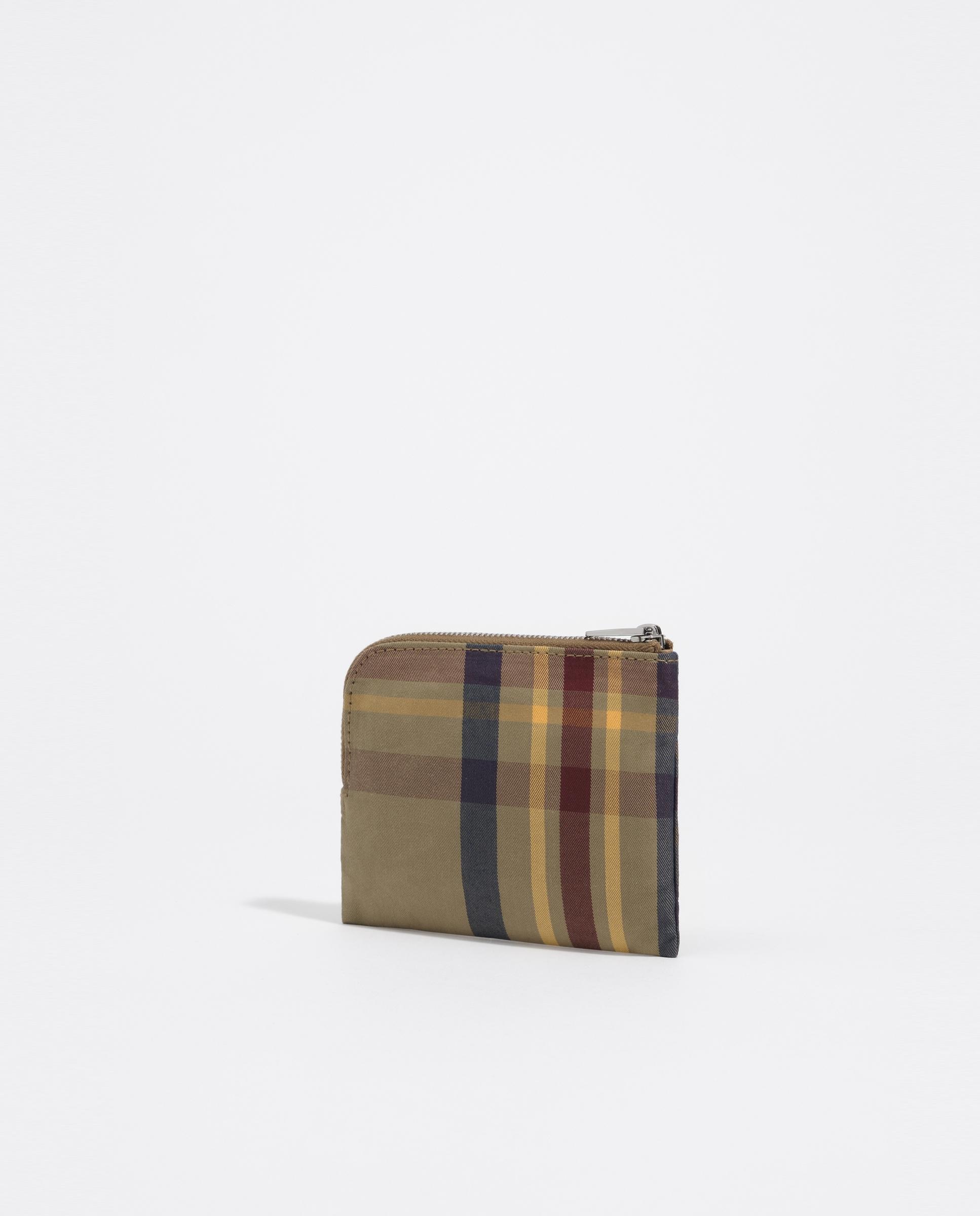 Porta-moedas com Fecho Zip Jacquard Grená-4