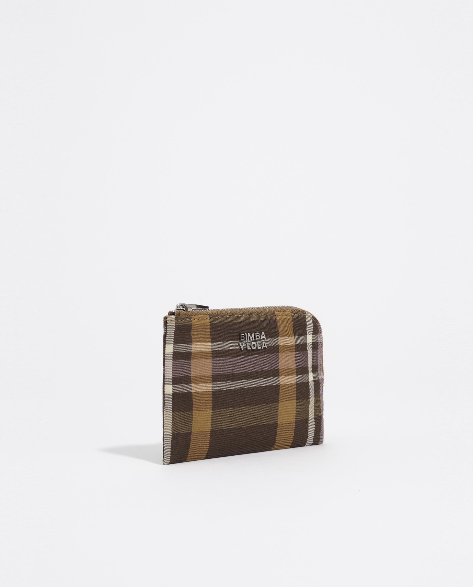 Porta-moedas com Fecho Zip Jacquard Verde-5