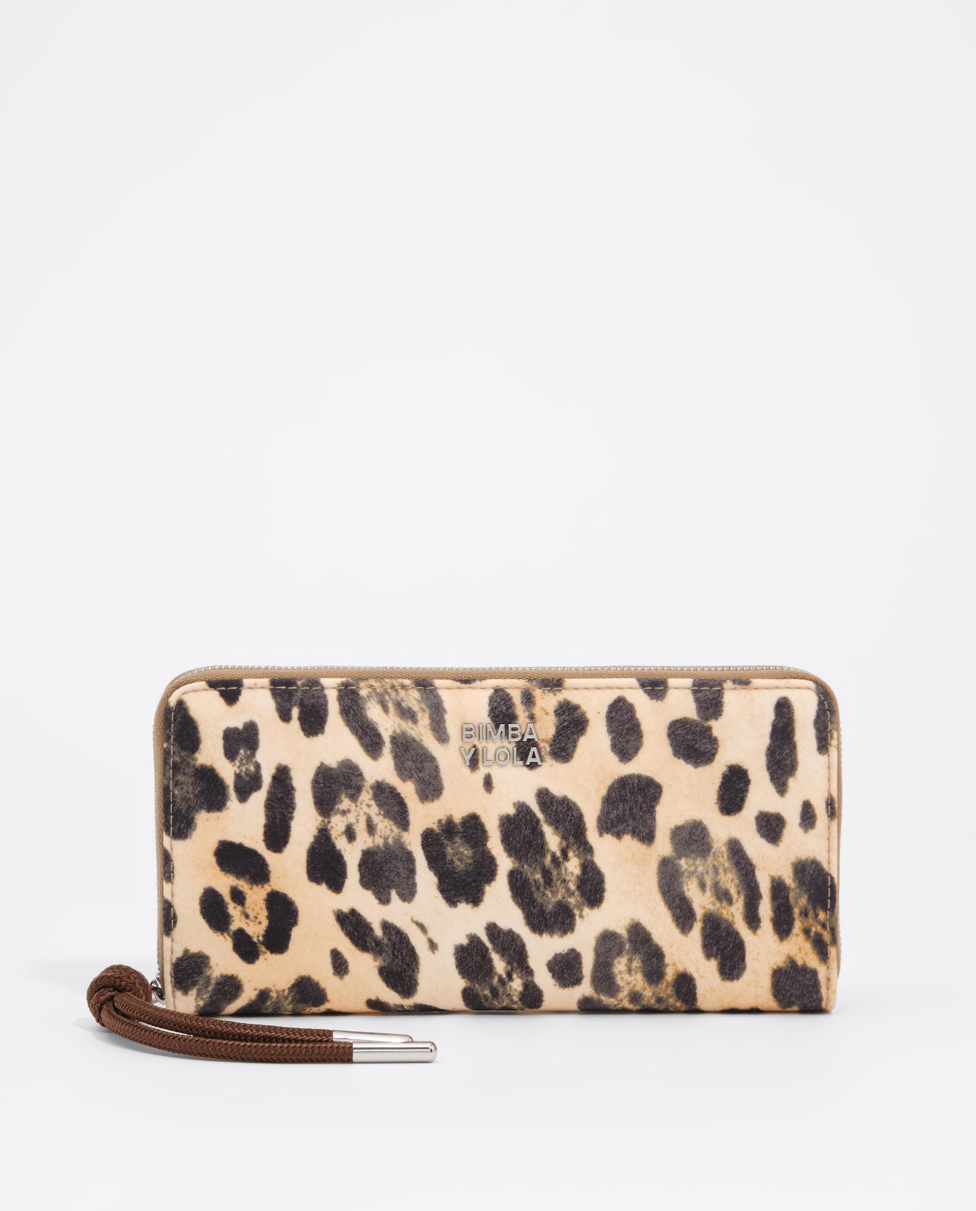 Imagem 0 de Carteira Fecho Zip Grande em Nylon Leopard