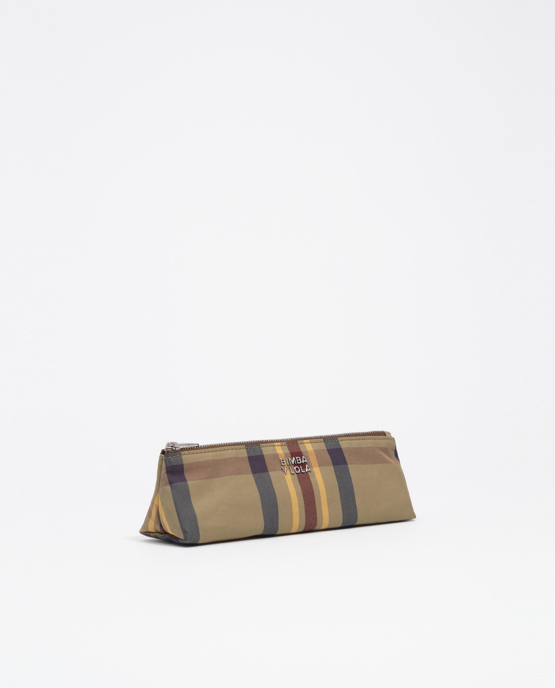 Estojo Jacquard com Fecho Zip Grená-5