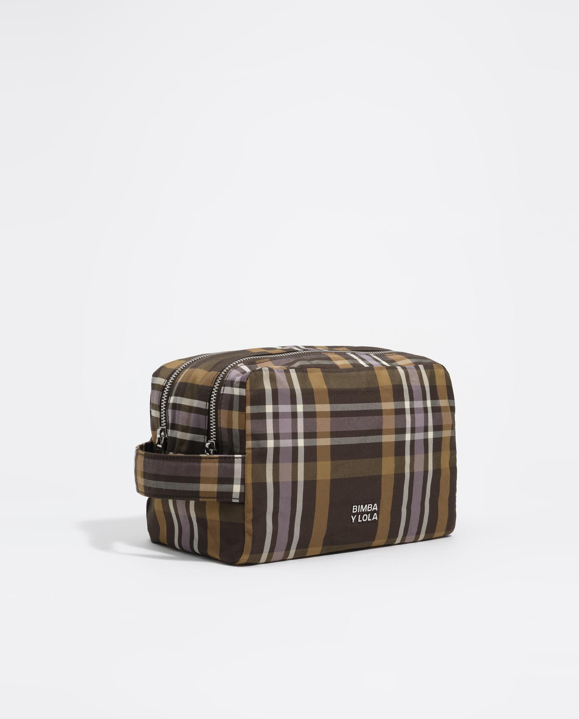Necessaire Duplo Grande Jacquard Verde-5