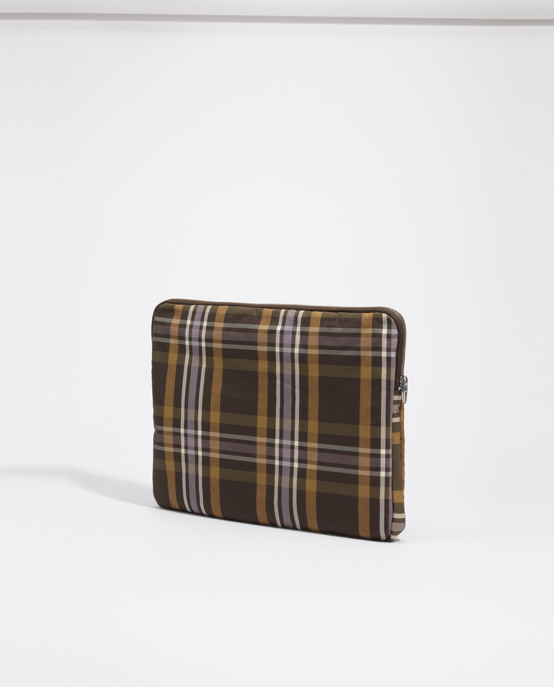Capa para Portátil Jacquard com Fecho Zip Verde-4