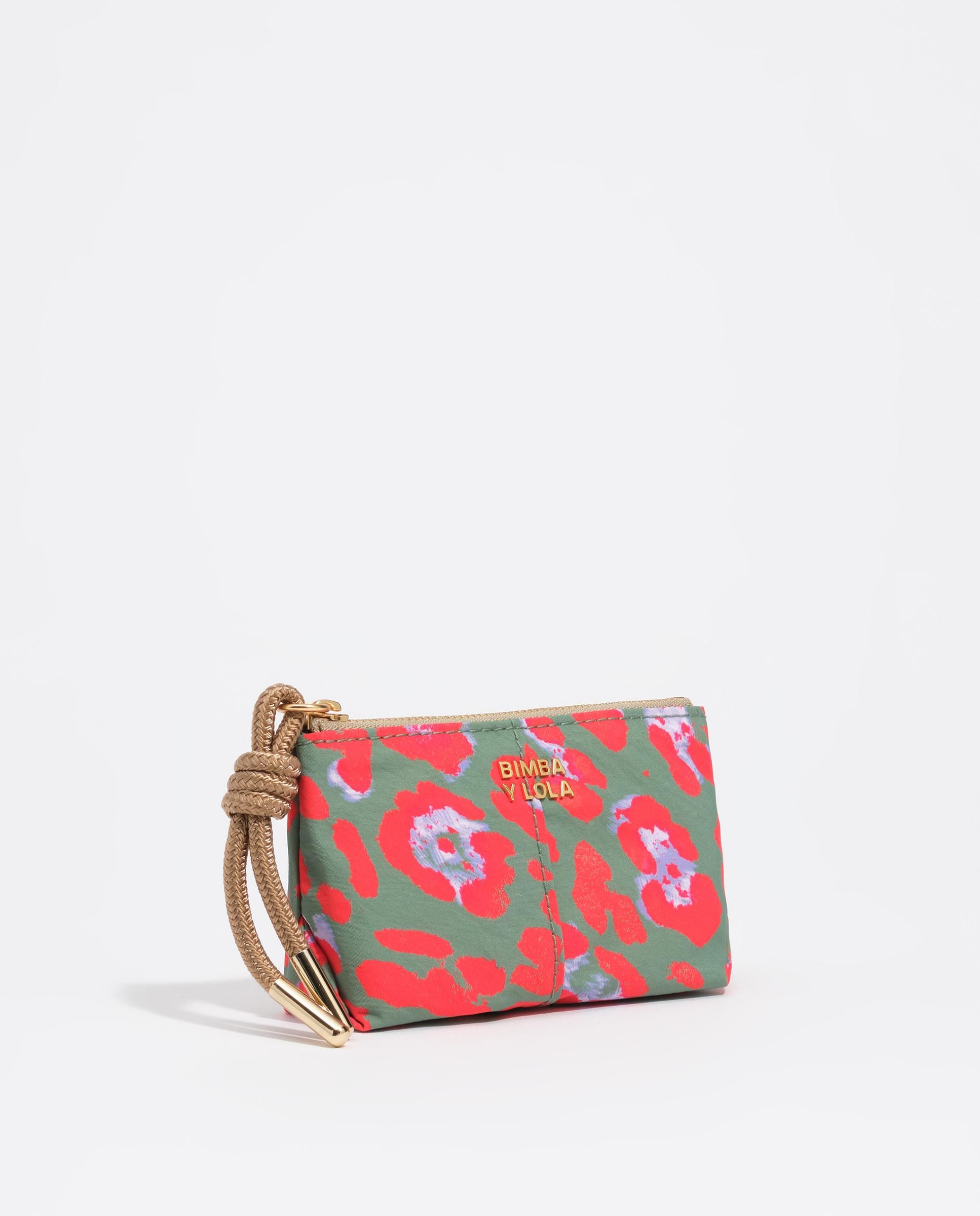 Porta-moedas de Nylon Leopard Basil Multicolor-2