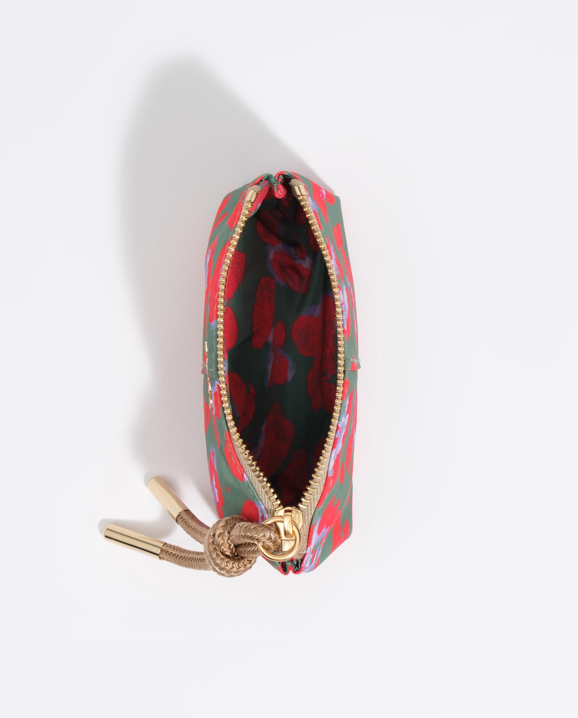 Porta-moedas de Nylon Leopard Basil Multicolor-4