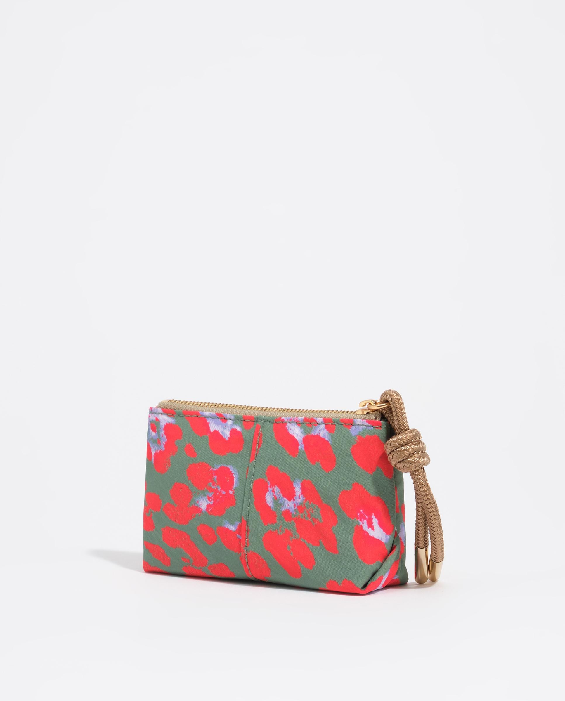 Porta-moedas de Nylon Leopard Basil Multicolor-5