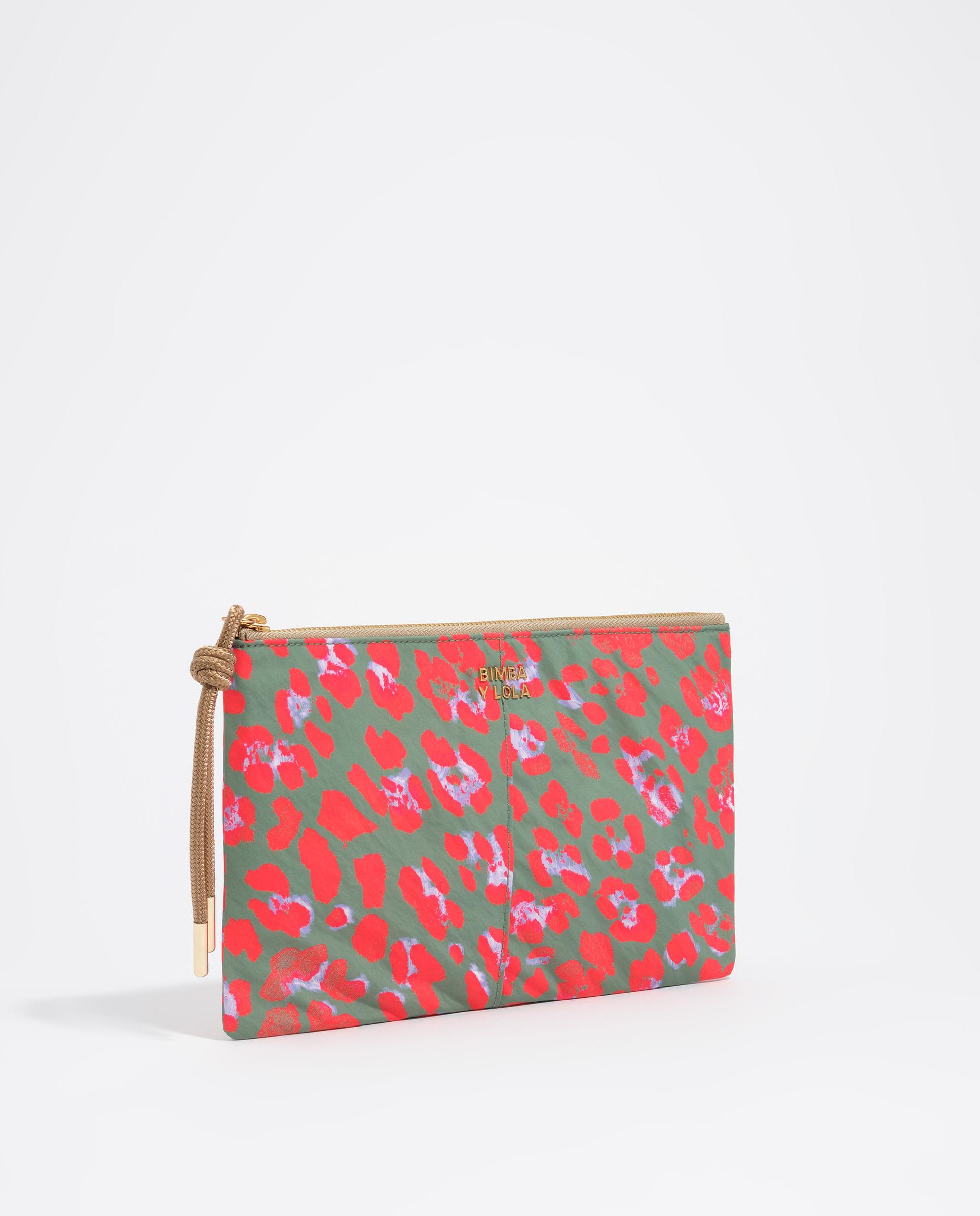 Necessaire de Nylon Leopard Água-marinha Multicolor-2