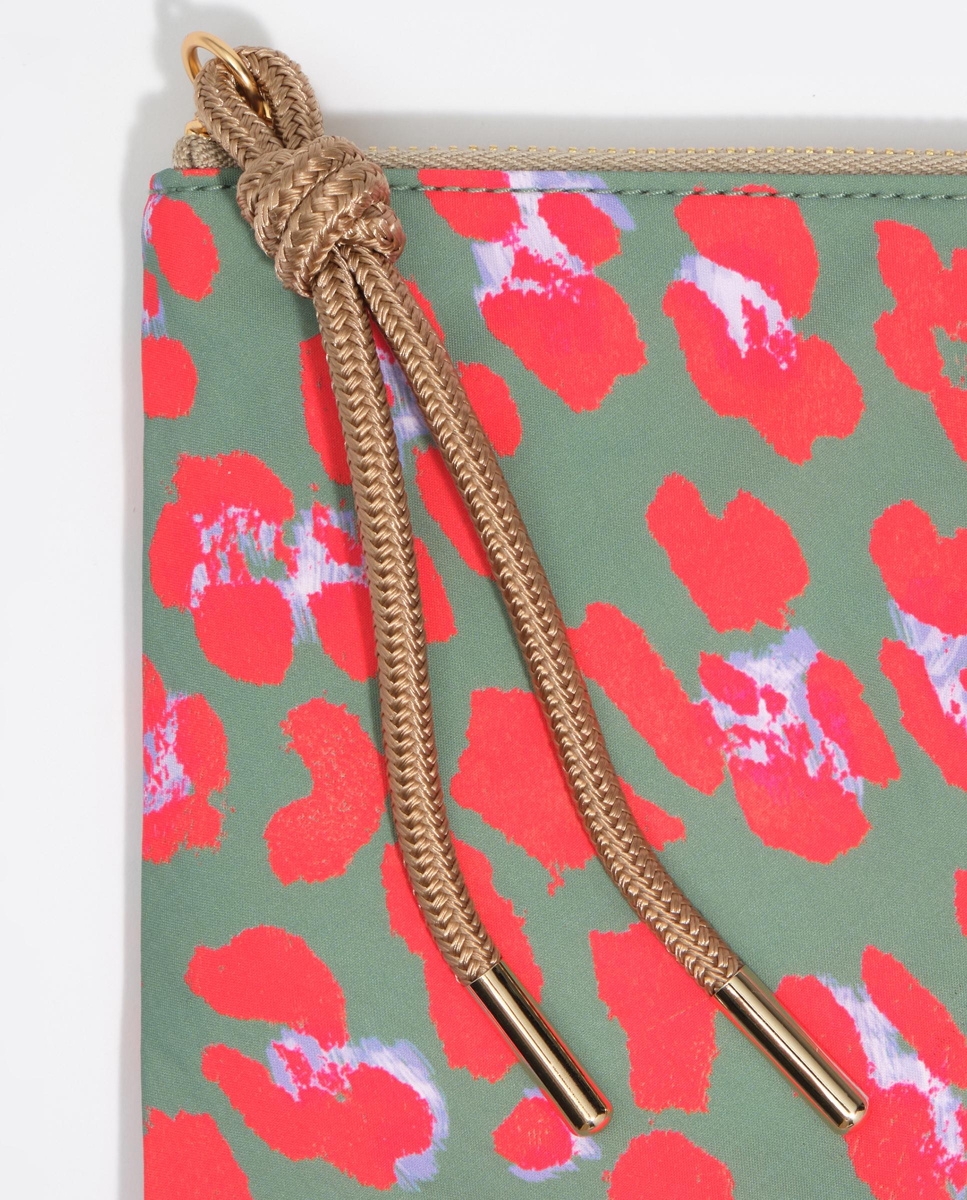 Necessaire de Nylon Leopard Água-marinha Multicolor-3