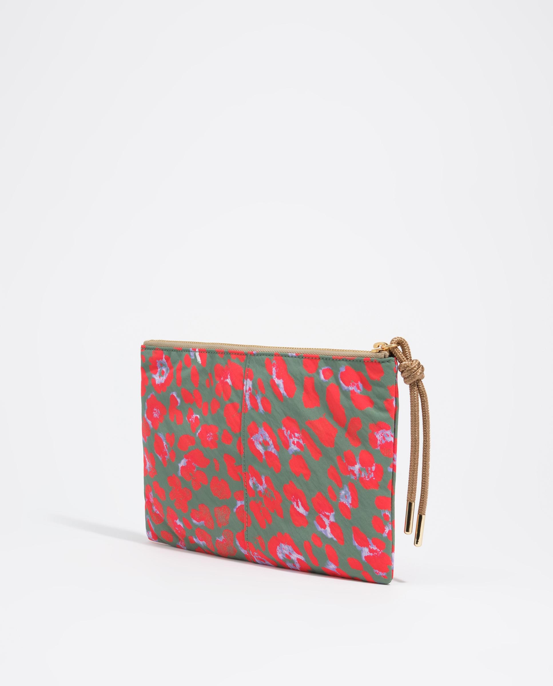 Necessaire de Nylon Leopard Água-marinha Multicolor-5