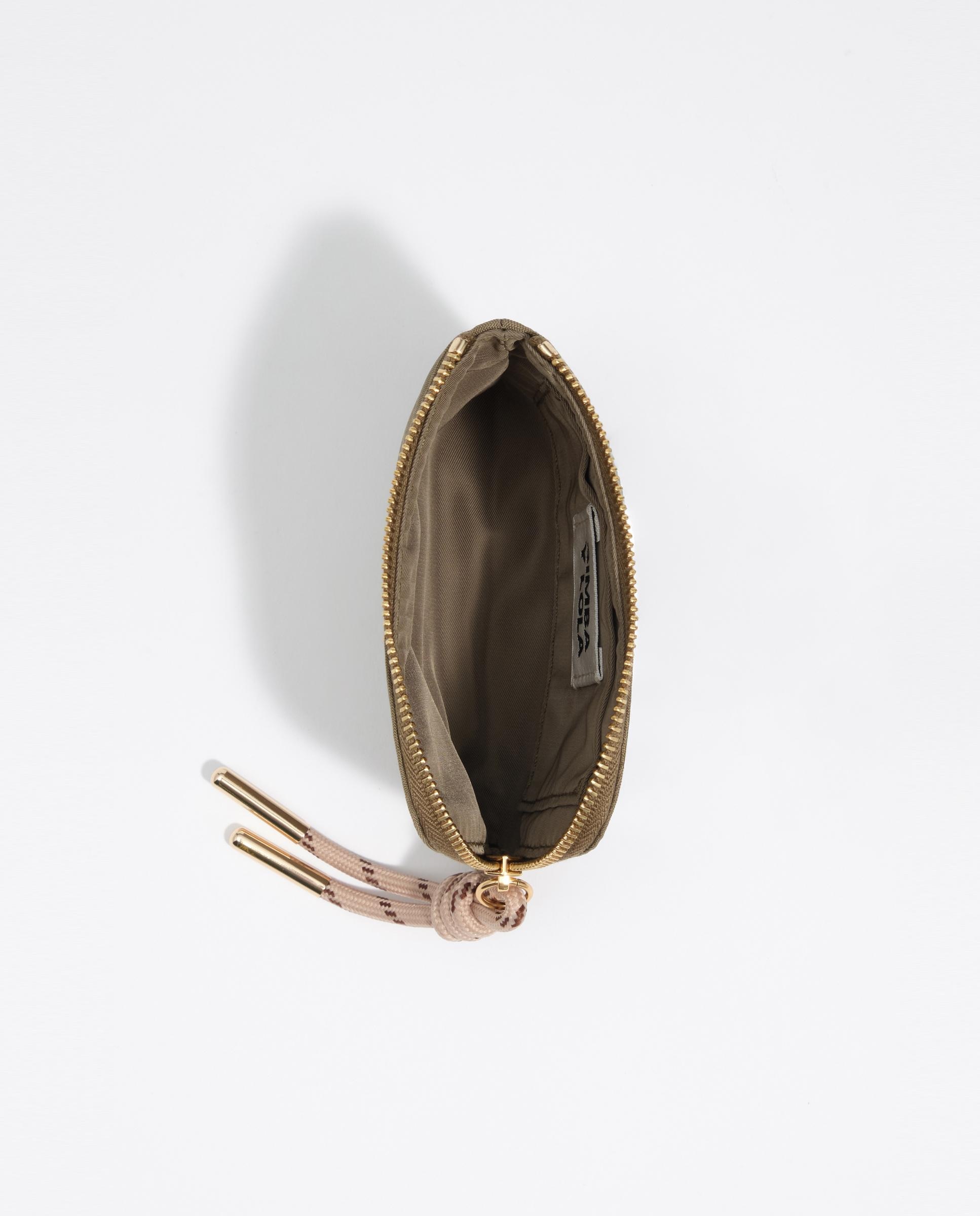 Porta-moedas com Fecho Zip Nylon Verde-3