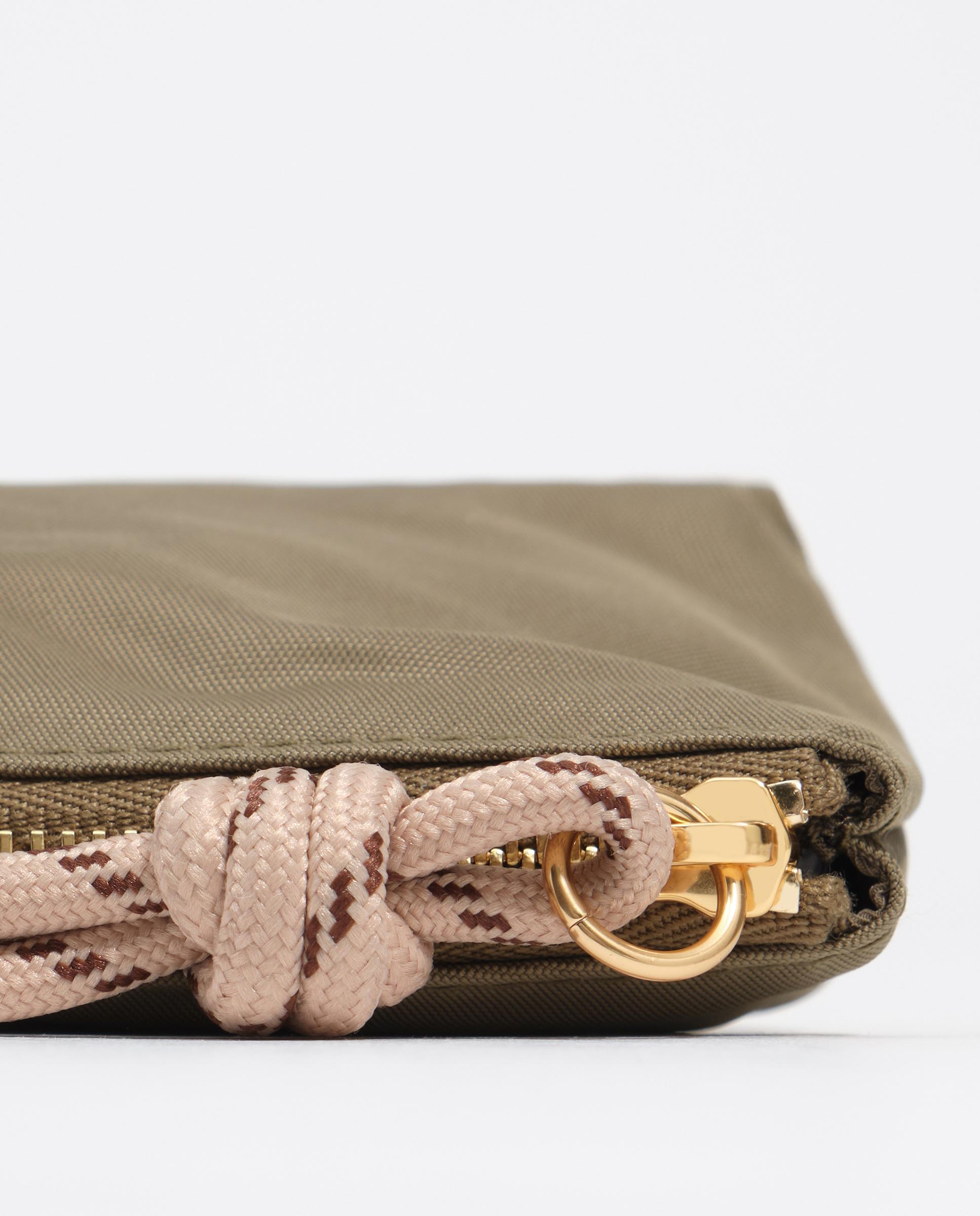 Porta-moedas com Fecho Zip Nylon Verde-2