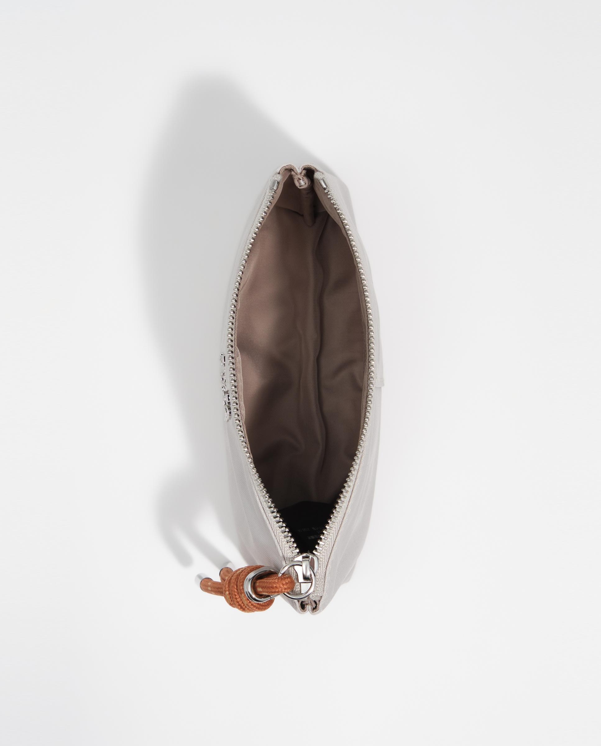 Porta-moedas com Fecho Zip Nylon Areia-3
