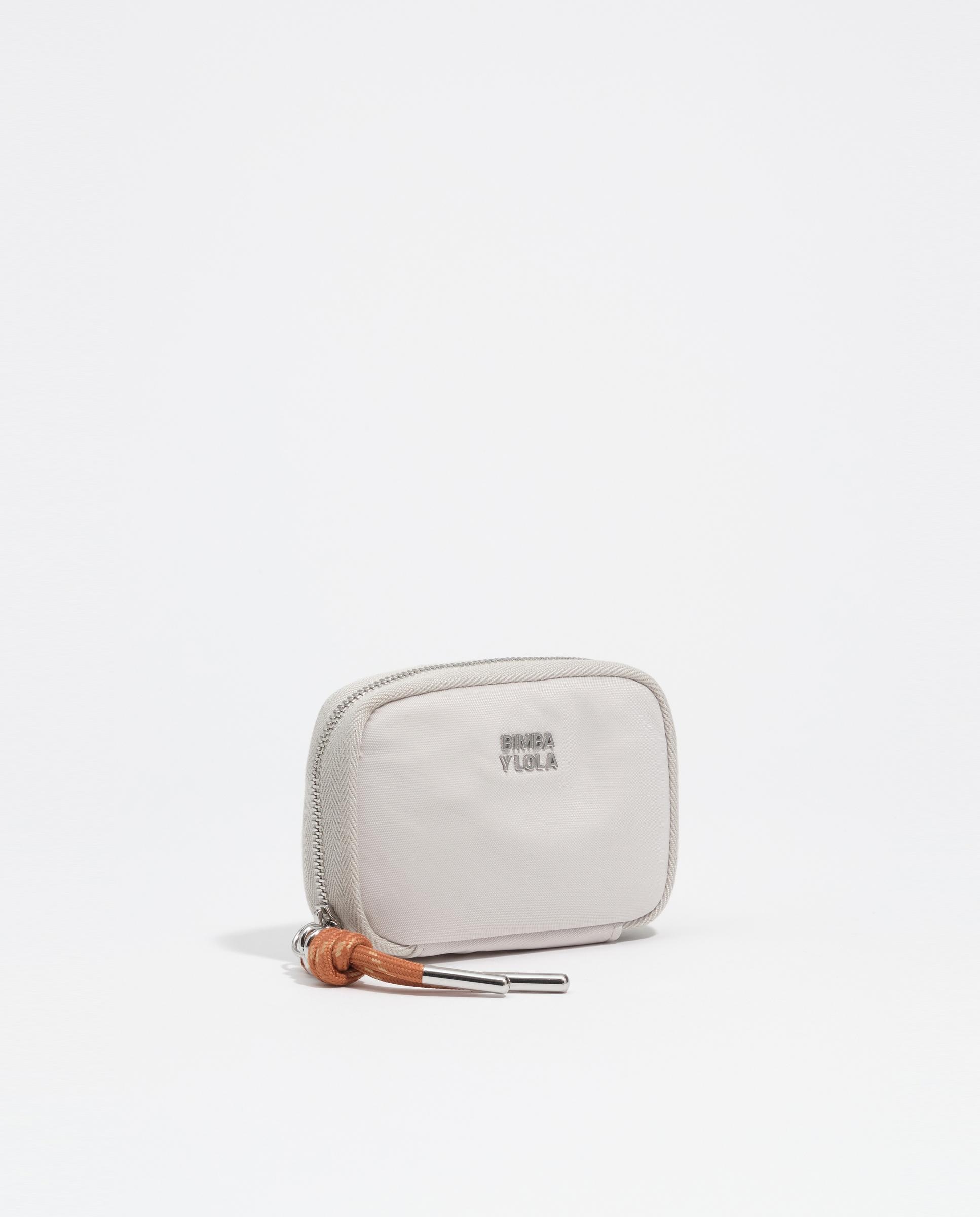 Porta-moedas Pequeno de Nylon Areia-5