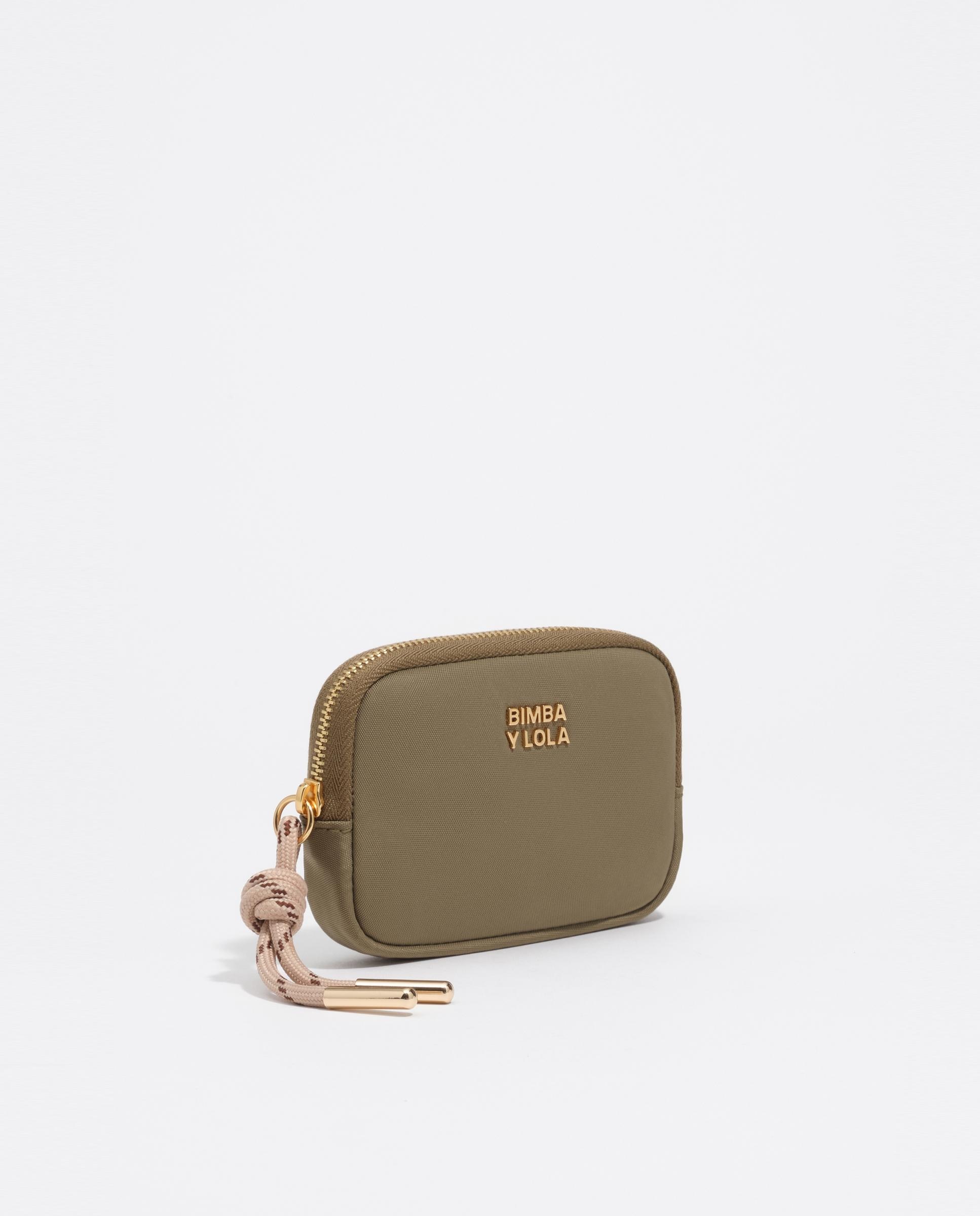 Porta-moedas com Fecho Zip Nylon Verde-5