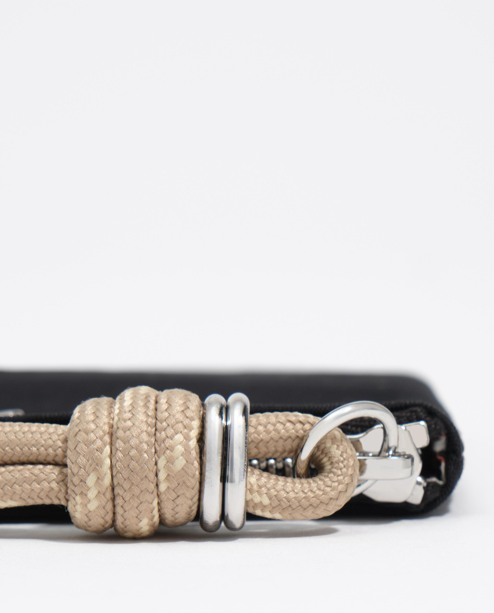 Porta-moedas com Fecho Zip Nylon Preto-2