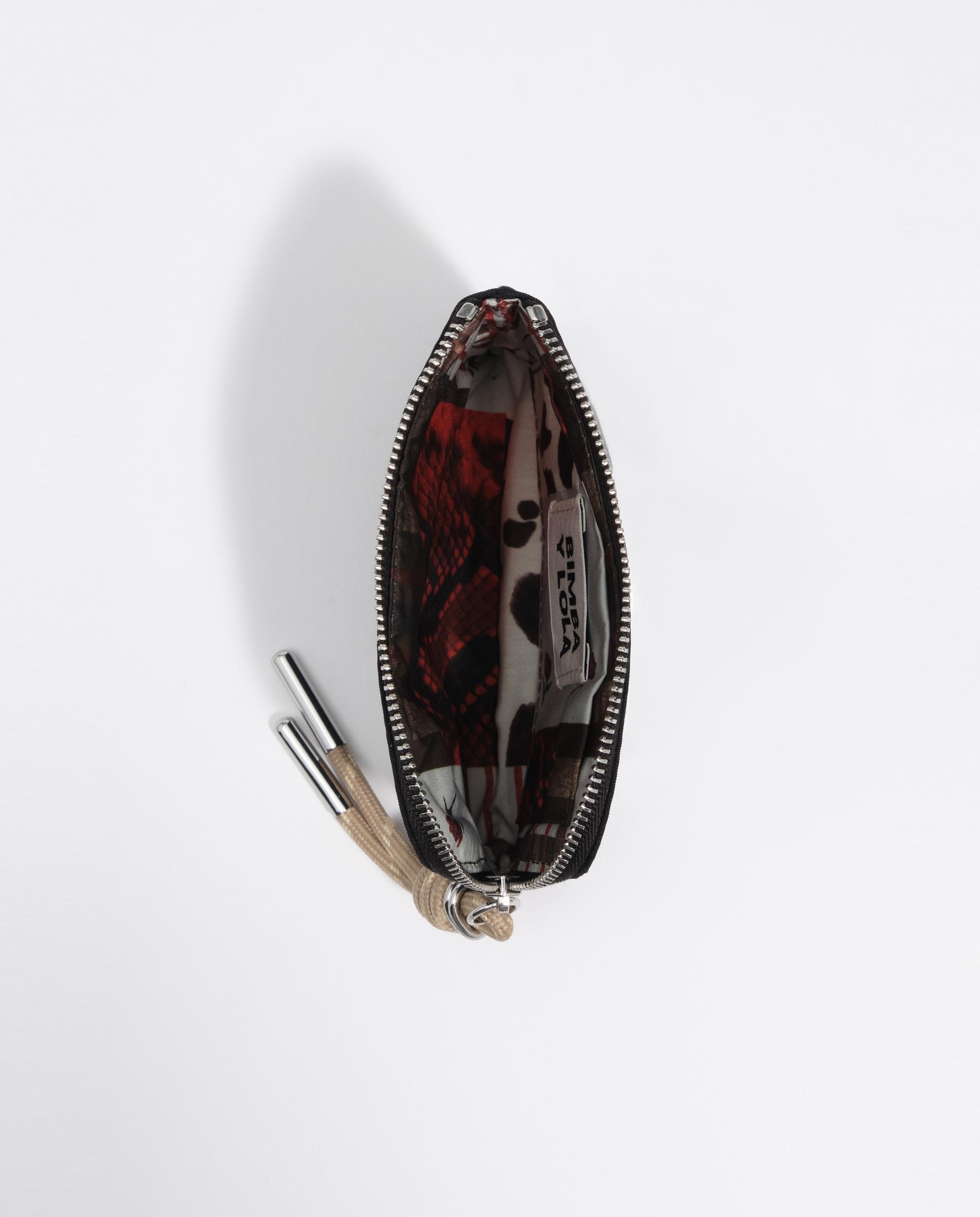 Porta-moedas com Fecho Zip Nylon Preto-3