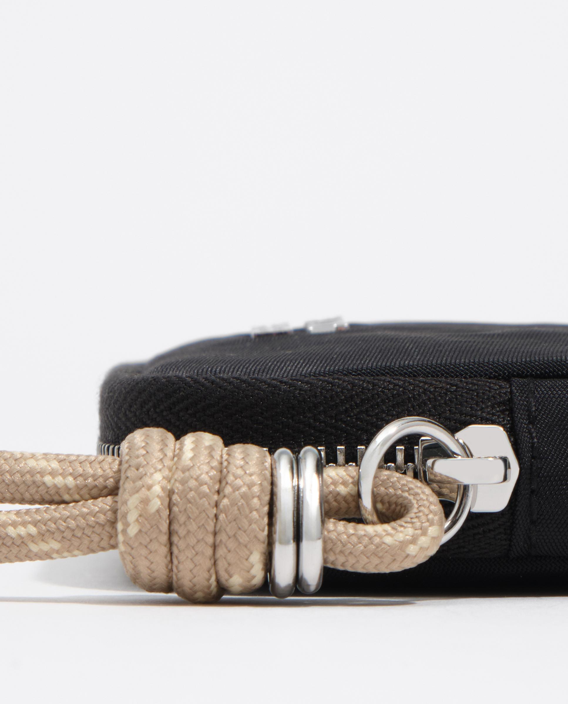 Porta-moedas com Fecho Zip Nylon Preto-2