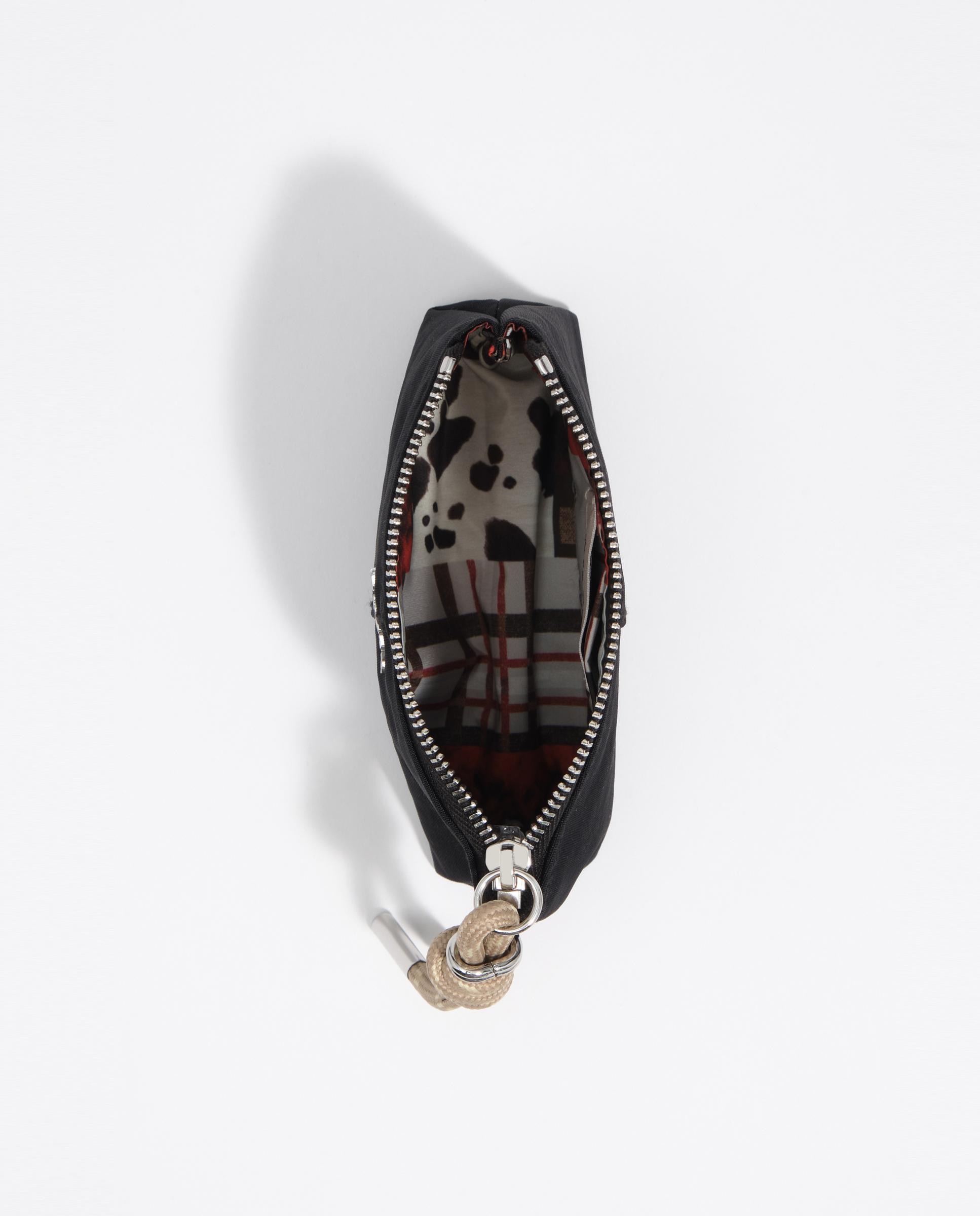 Porta-moedas com Fecho Zip Nylon Preto-3