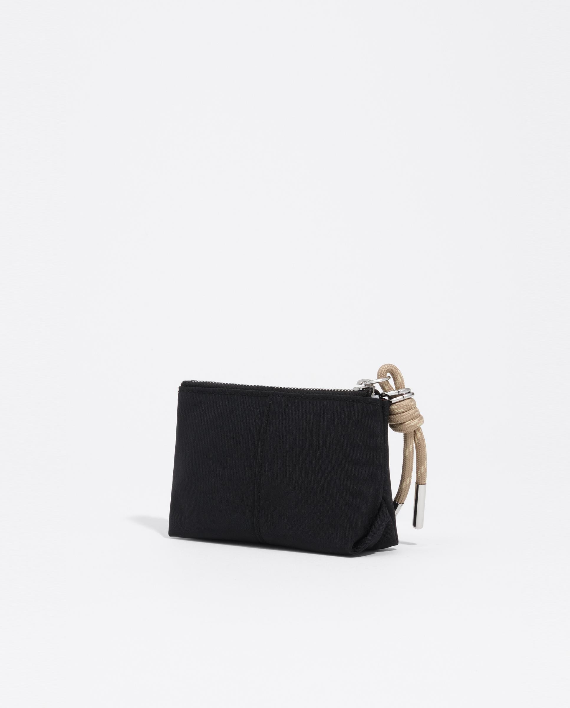 Porta-moedas com Fecho Zip Nylon Preto-4